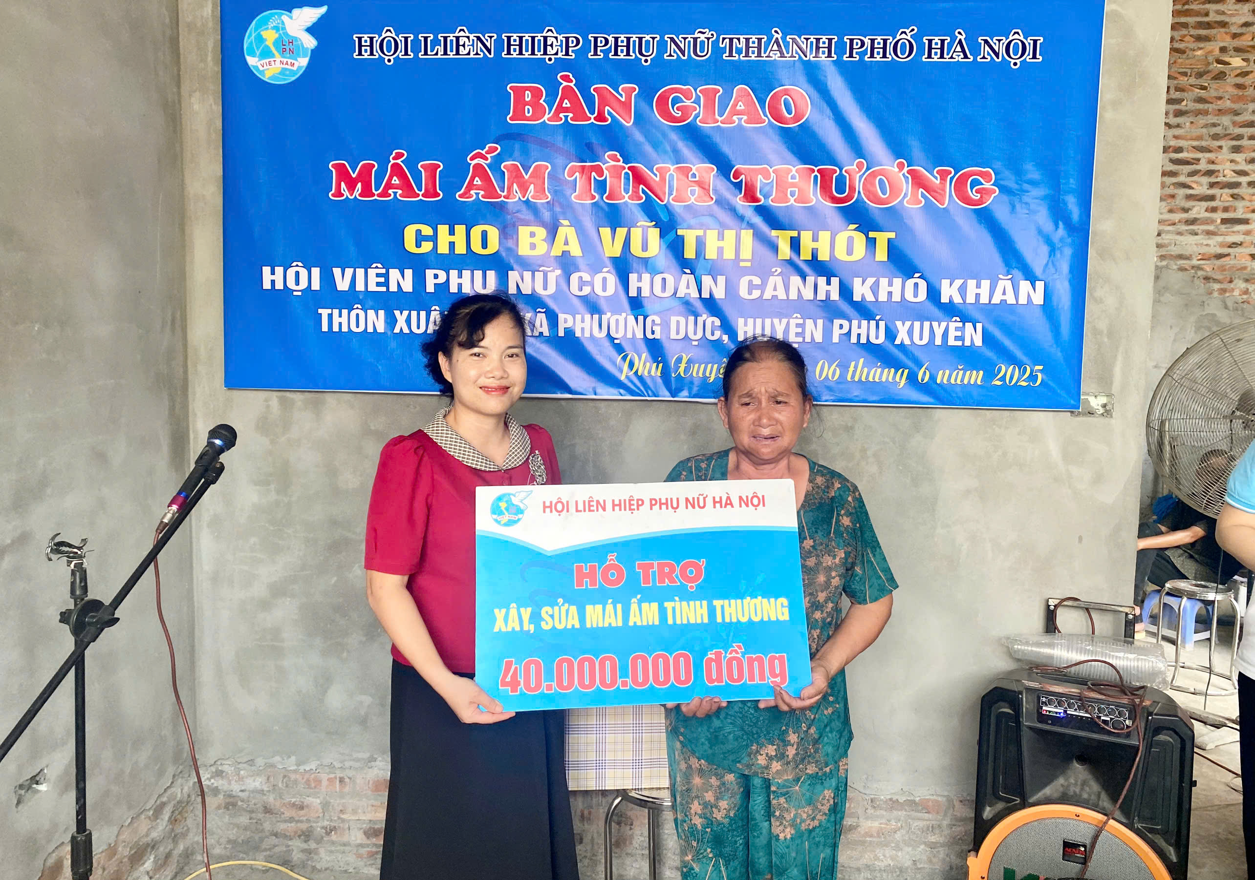 Niềm vui trong mái ấm cho gia đình hội viên phụ nữ huyện Phú Xuyên - ảnh 1