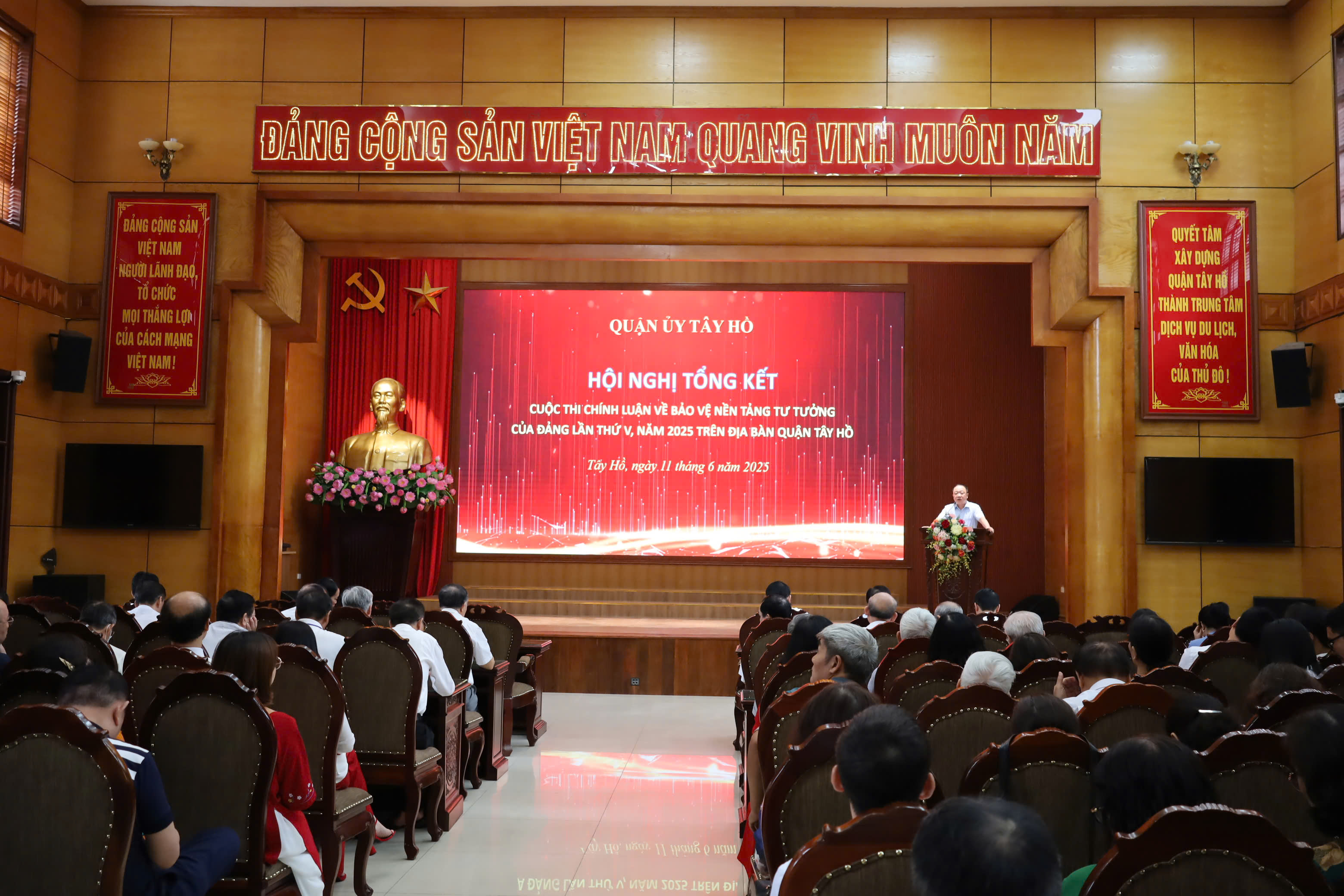 Quận Tây Hồ: Khẳng định bản lĩnh, củng cố nền tảng tư tưởng Đảng qua cuộc thi chính luận - ảnh 1