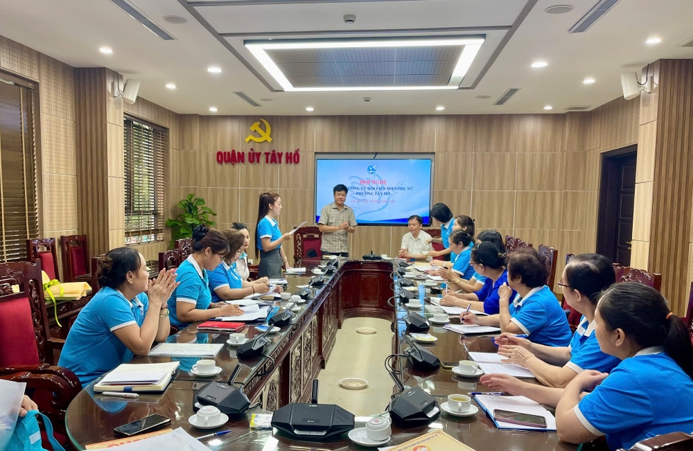 Hội LHPN phường Tây Hồ khởi động vận hành thử nghiệm mô hình chính quyền 2 cấp - ảnh 1