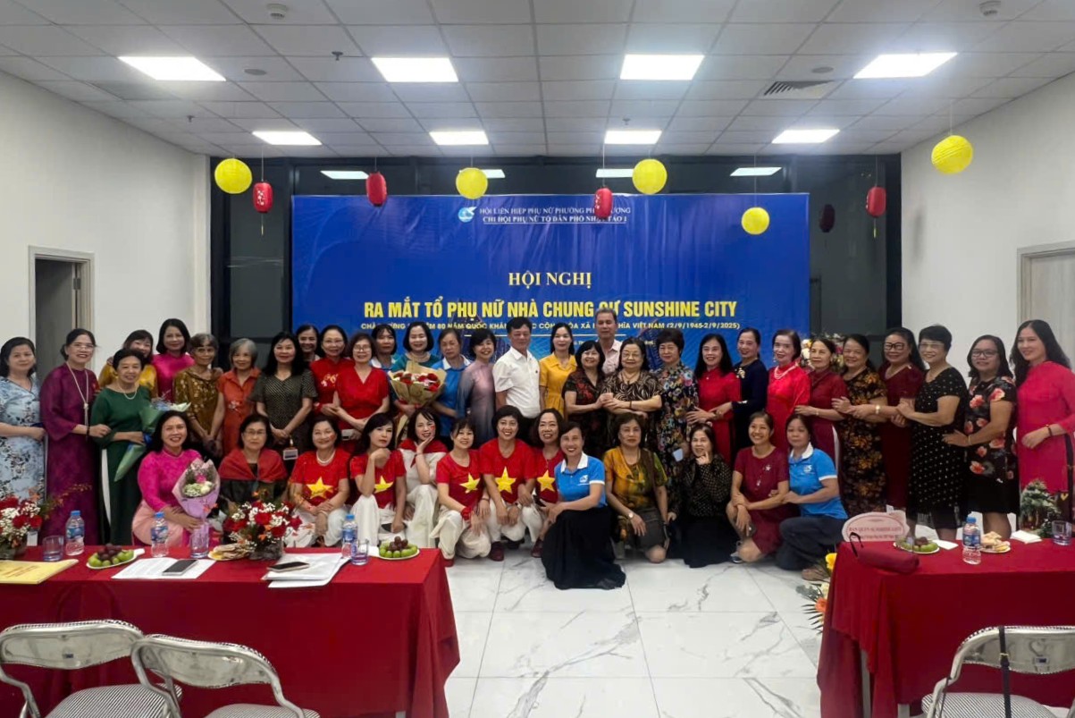 Hội Phụ nữ Phú Thượng ra mắt Tổ Phụ nữ chung cư Sunshine City - ảnh 2