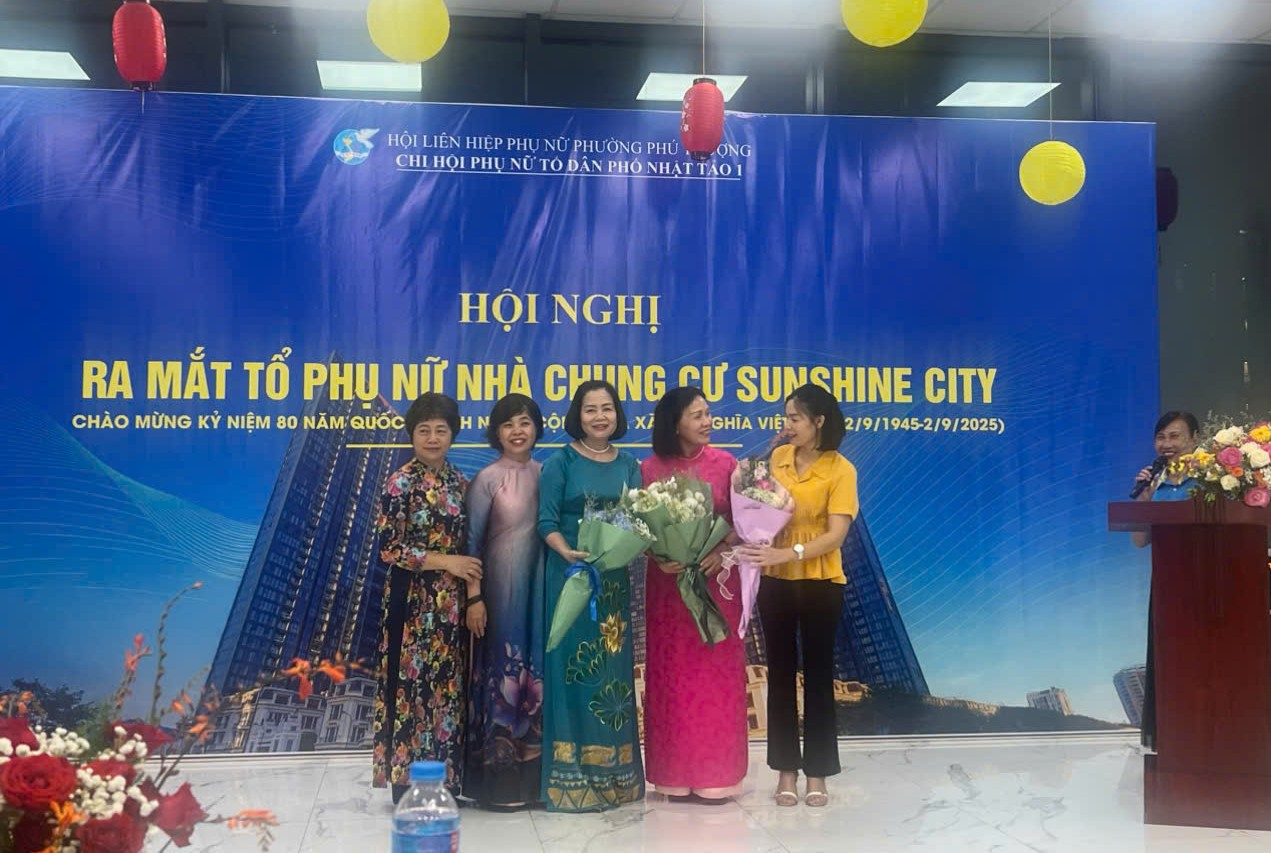 Hội Phụ nữ Phú Thượng ra mắt Tổ Phụ nữ chung cư Sunshine City - ảnh 1
