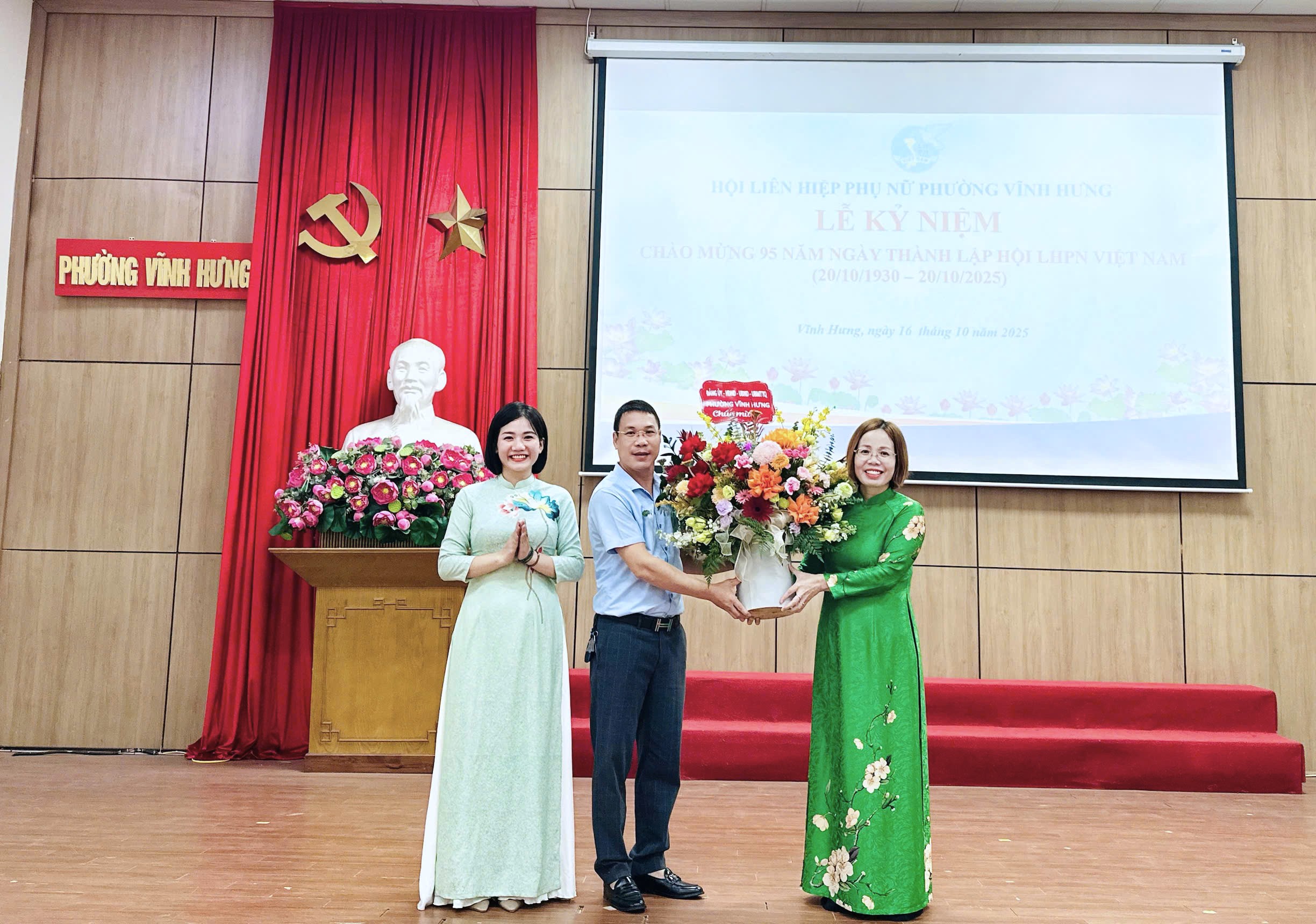 Phụ nữ Vĩnh Hưng kỷ niệm 95 năm truyền thống và phát huy tinh thần đổi mới - ảnh 1
