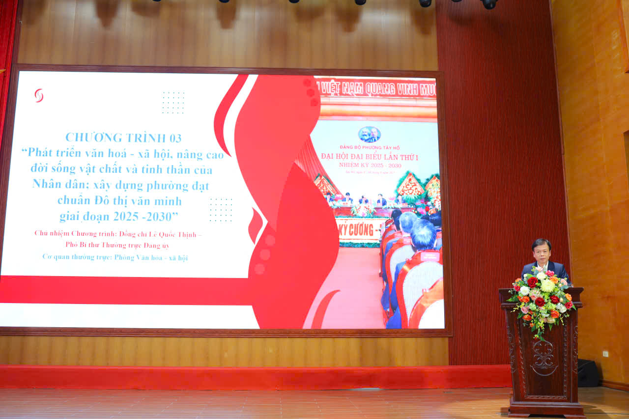 Phường Tây Hồ thông tin nhanh về Đại hội XVIII Đảng bộ thành phố và các chương trình phát triển toàn khóa - ảnh 2
