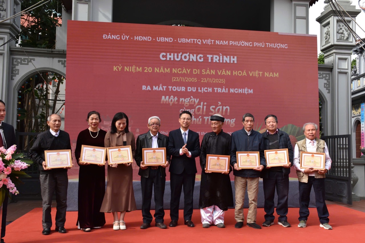 Ra mắt tour du lịch trải nghiệm “Một ngày cùng di sản Phú Thượng” - ảnh 4