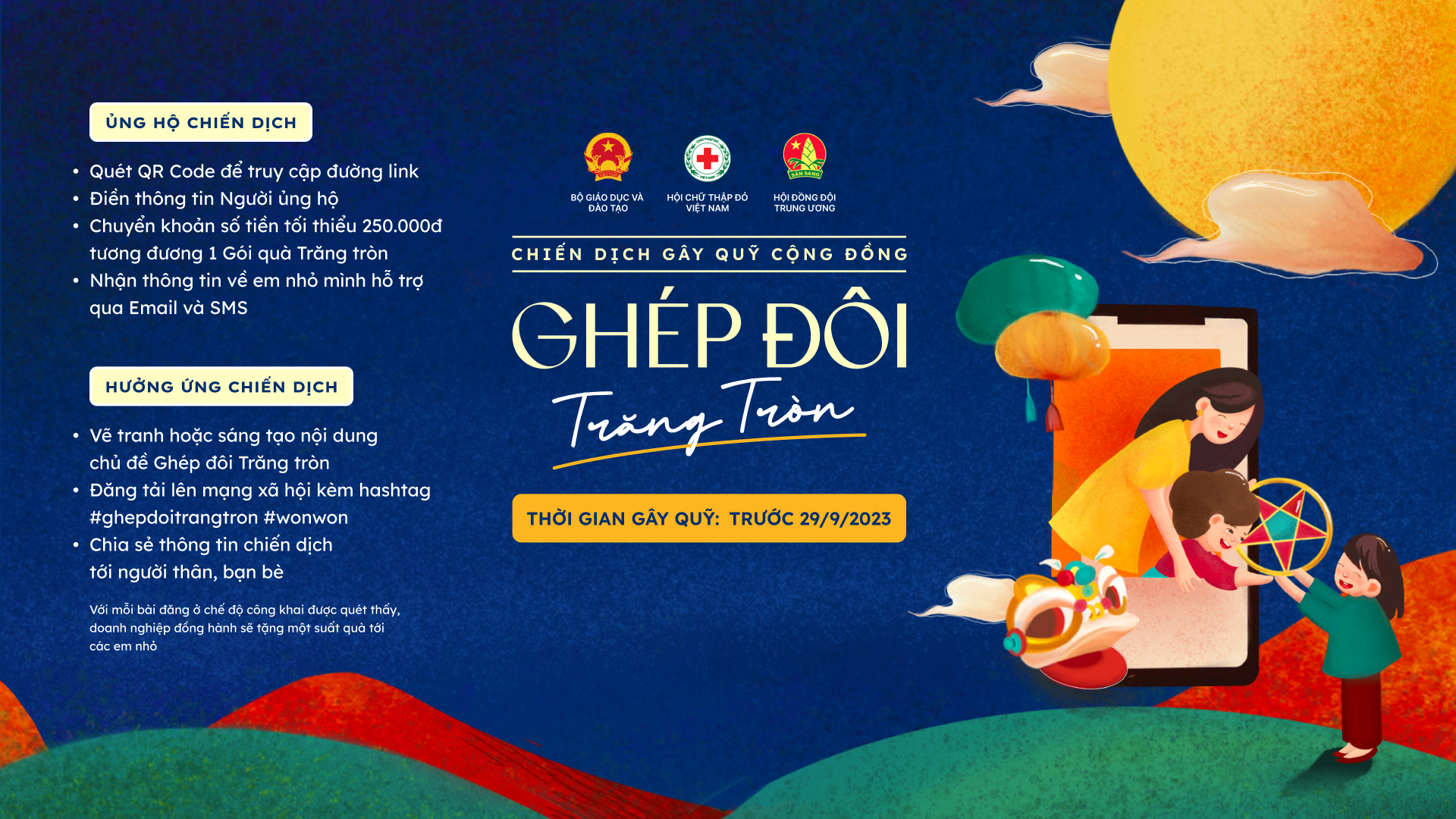 Gây quỹ cộng đồng “Ghép đôi trăng tròn” dịp Trung thu 2023 cho trẻ em nghèo - ảnh 4