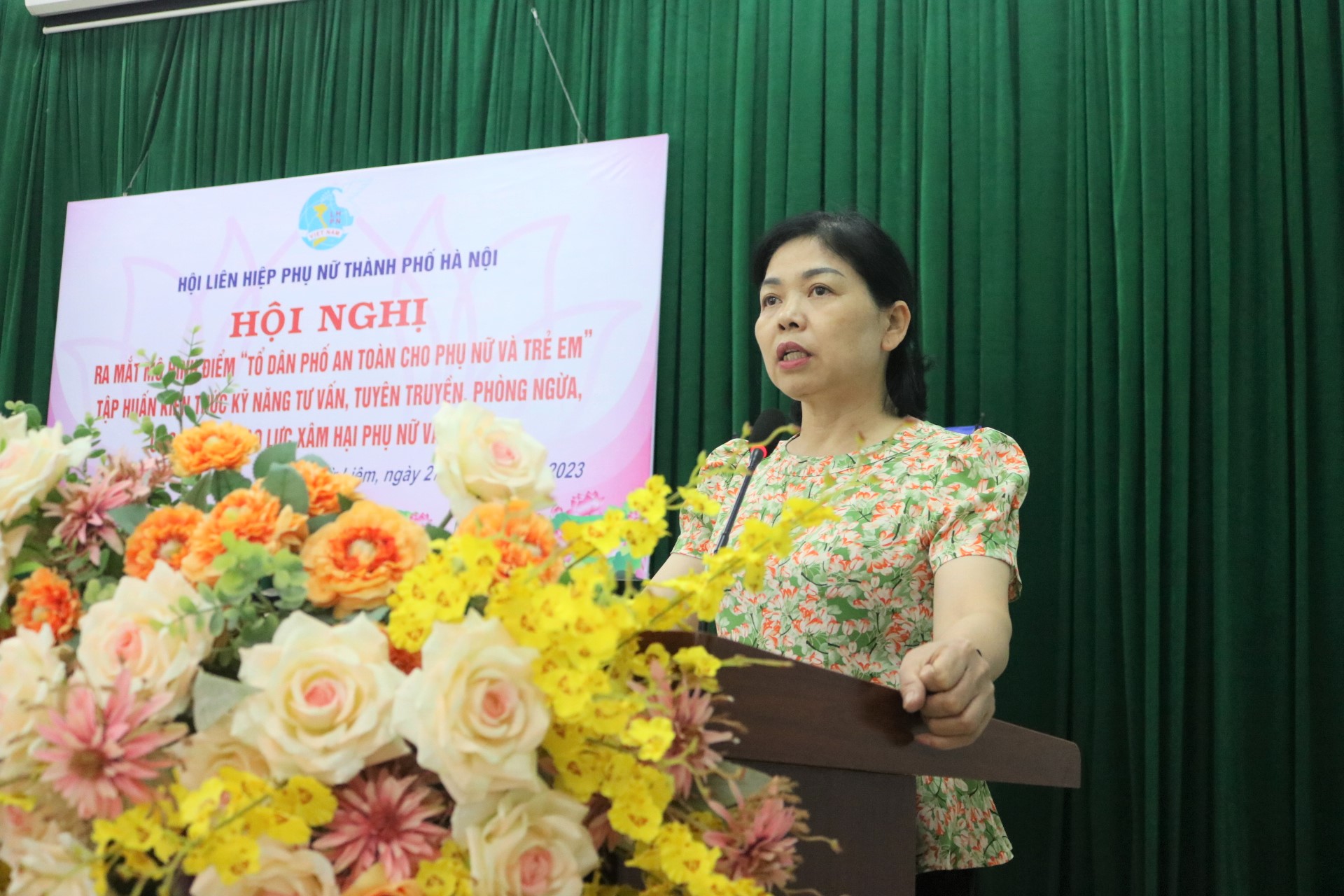 Ra mắt mô hình “Tổ dân phố an toàn cho phụ nữ và trẻ em” tại phường Phương Canh, Nam Từ Liêm - ảnh 5