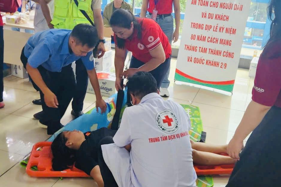 Hiệu quả các điểm sơ cấp cứu tại các ga đường sắt phục vụ Đại lễ - ảnh 1