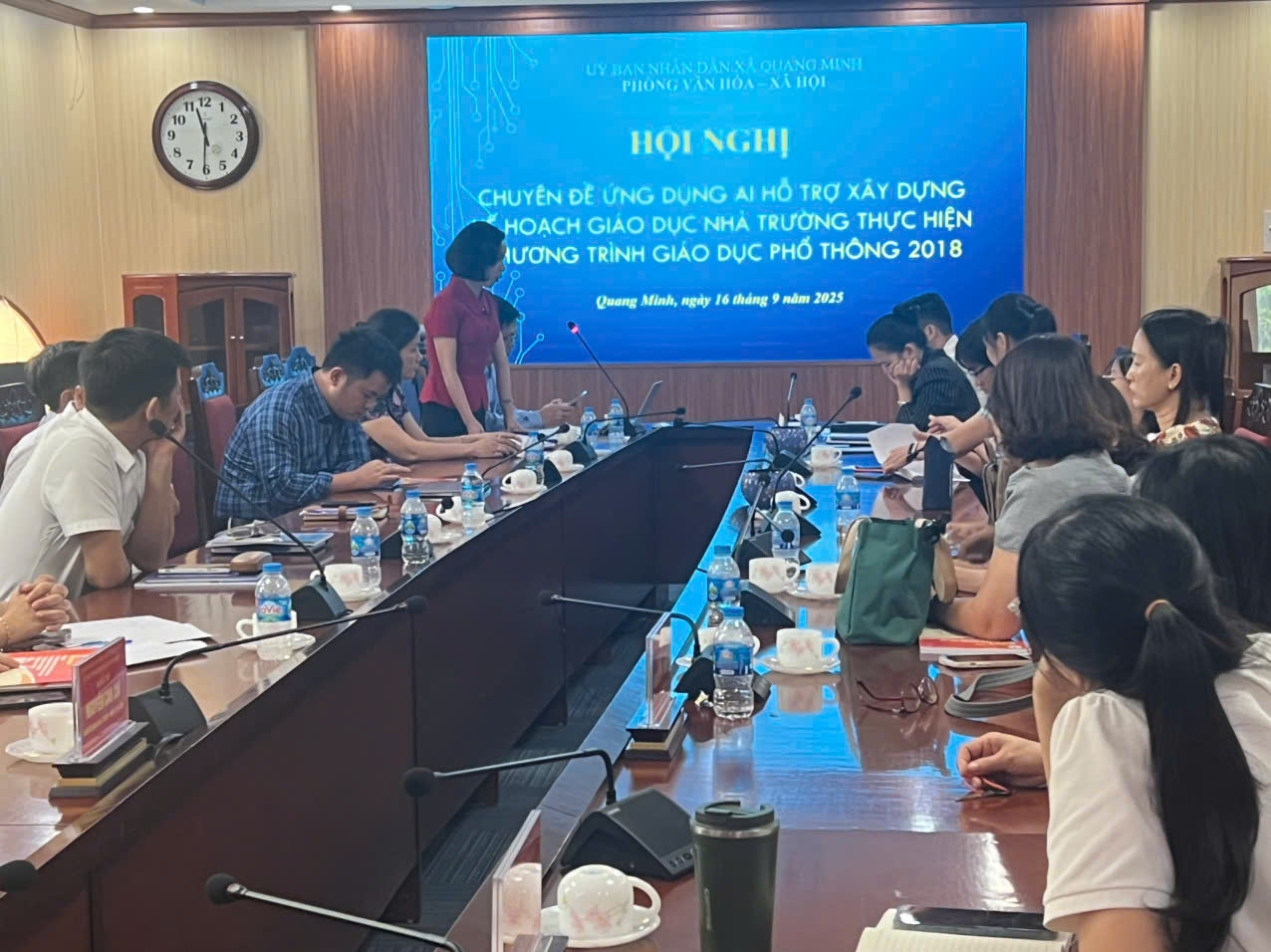 Ứng dụng AI hỗ trợ xây dựng kế hoạch giáo dục nhà trường tại xã Quang Minh - ảnh 2