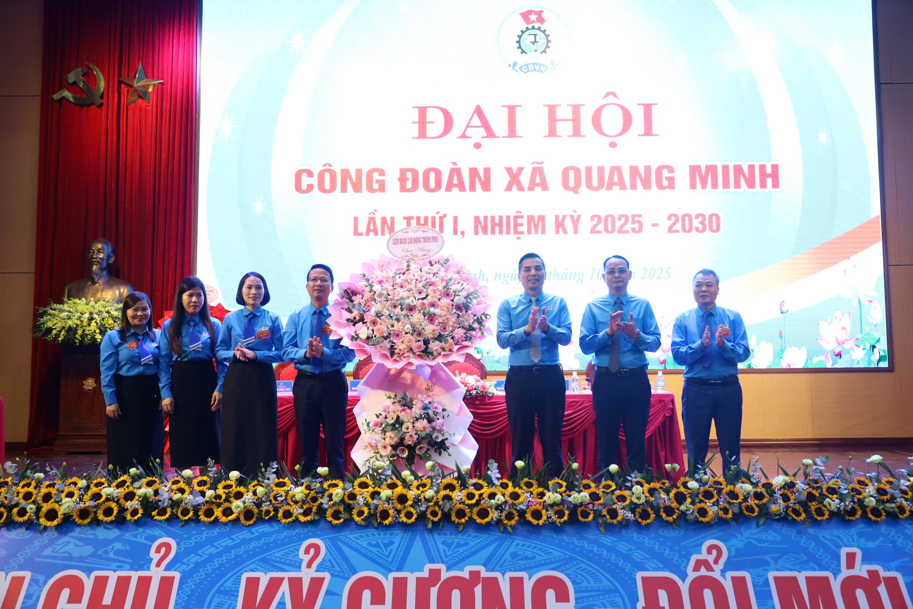 Đại hội Công đoàn xã Quang Minh lần thứ I, nhiệm kỳ 2025-2030 thành công tốt đẹp - ảnh 1