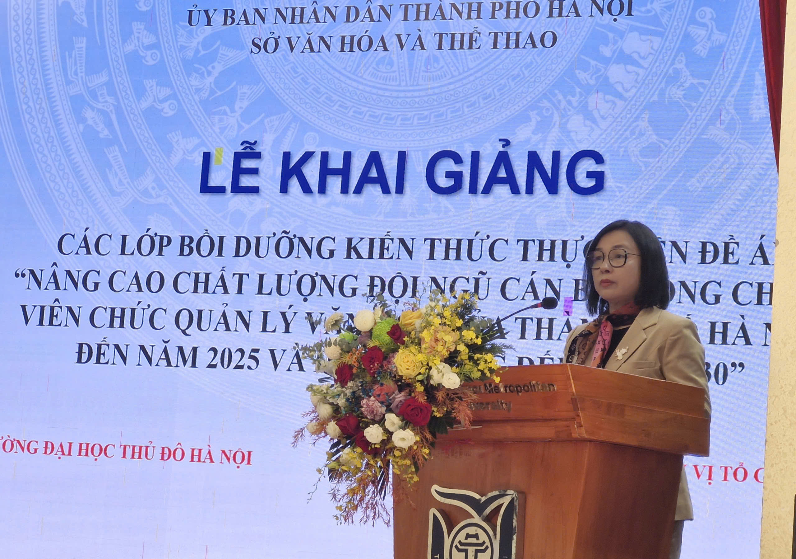 Khai giảng các lớp bồi dưỡng kiến thức cho cán bộ quản lý văn hóa Thủ đô - ảnh 2