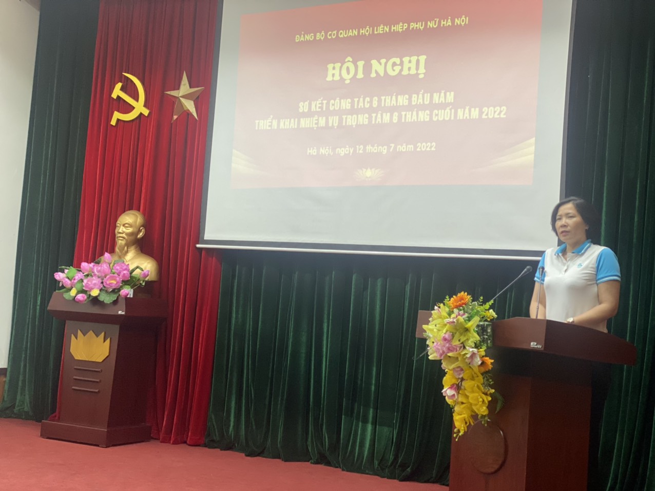 Đảng bộ cơ quan Hội LHPN Hà Nội: Sơ kết công tác Đảng 6 tháng đầu năm 2022 - ảnh 5