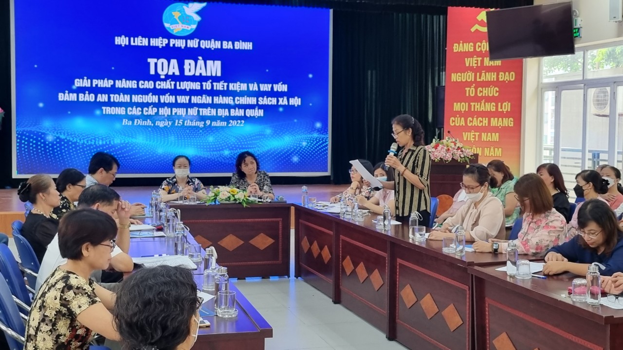 Hội LHPN quận Ba Đình: Nâng cao chất lượng Tổ tiết kiệm và vay vốn; bảo đảm an toàn nguồn vốn vay - ảnh 3