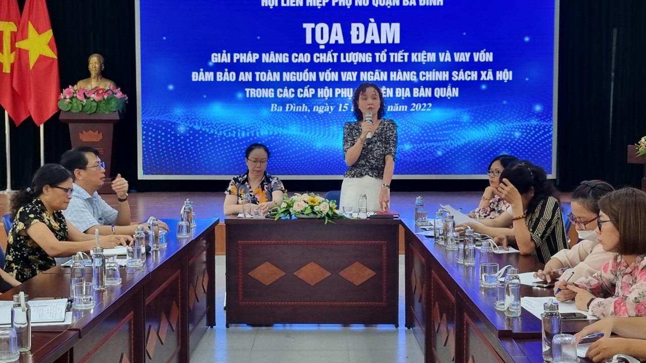 Hội LHPN quận Ba Đình: Nâng cao chất lượng Tổ tiết kiệm và vay vốn; bảo đảm an toàn nguồn vốn vay - ảnh 1
