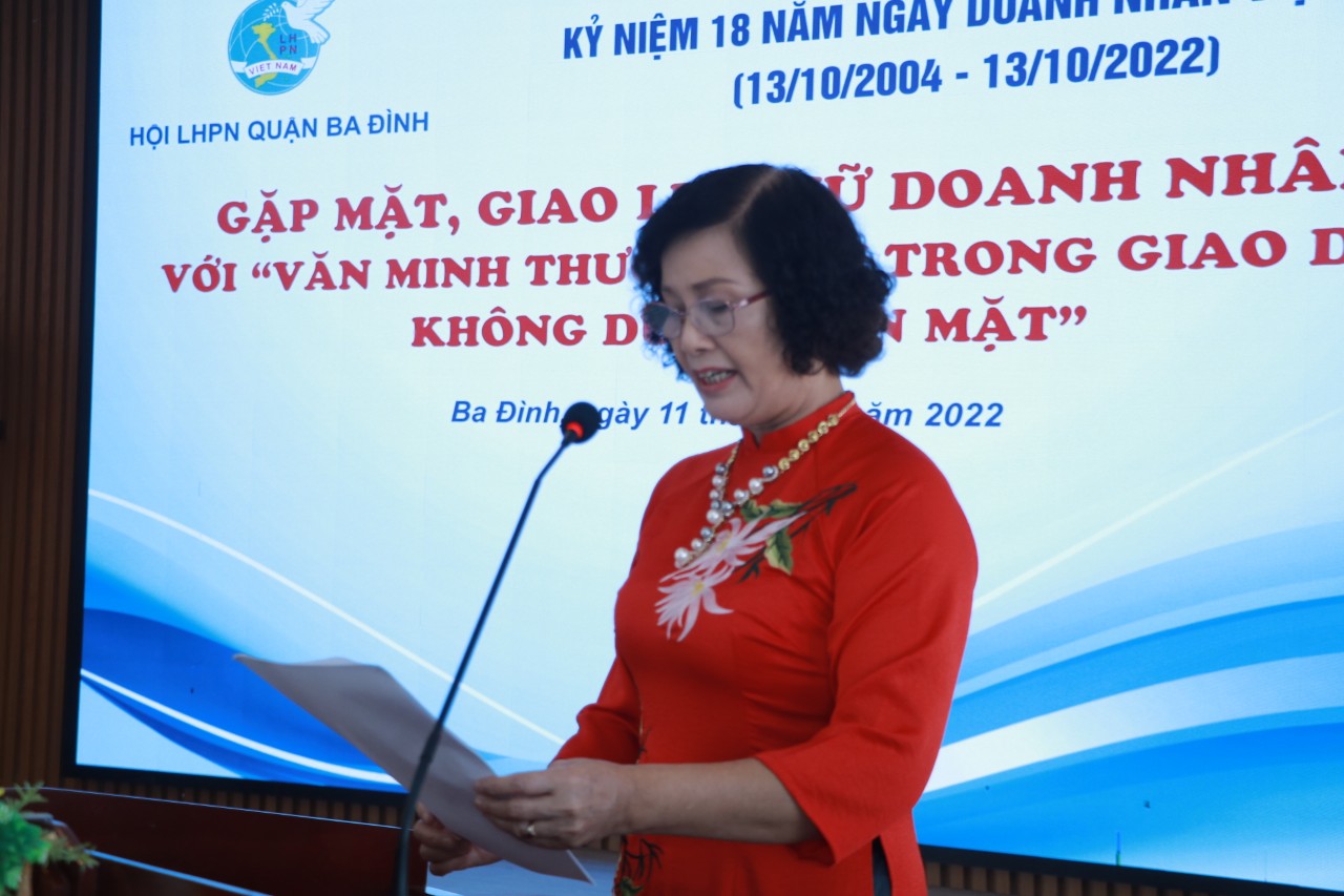 Hội LHPN quận Ba Đình: Gặp mặt, giao lưu với các nữ doanh nhân. - ảnh 2