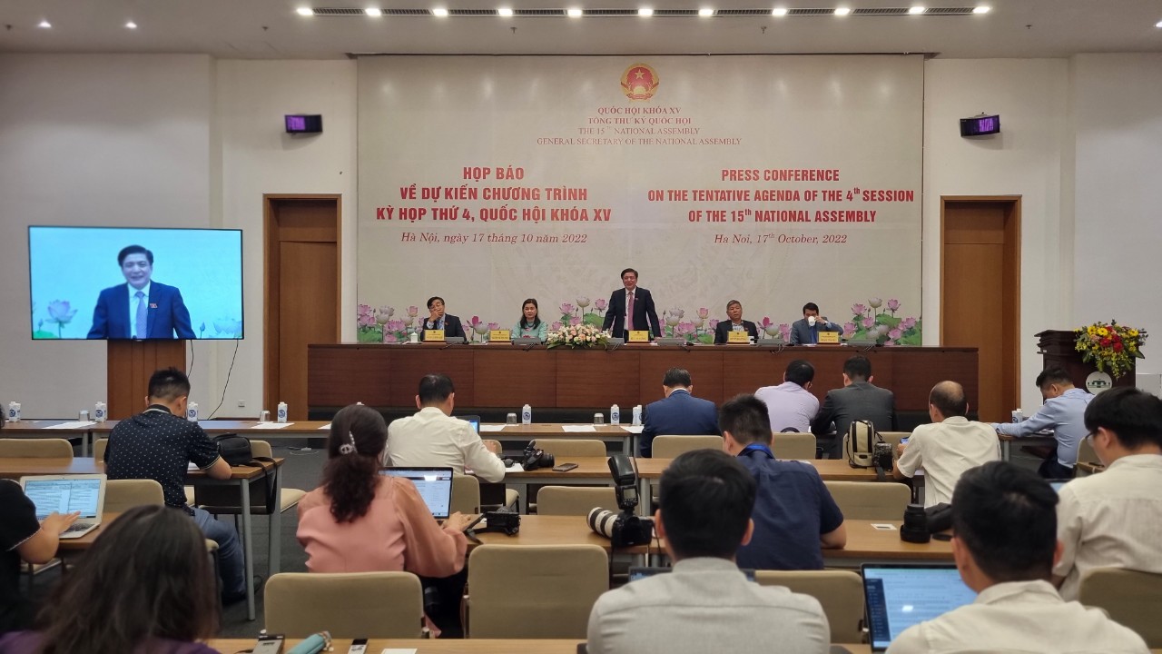 Kỳ họp thứ 4, Quốc hội khóa XV: Xem xét nhiều nội dung quan trọng, trong đó có công tác nhân sự - ảnh 1