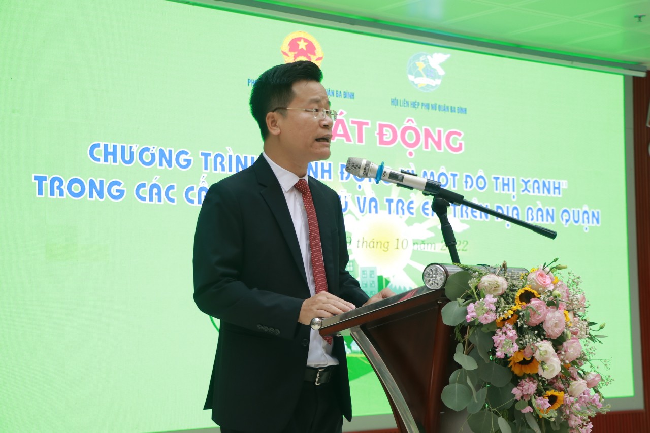 Hội LHPN- Phòng GD-ĐT quận Ba Đình: Phát động Chương trình “Hành động vì một đô thị xanh” năm 2022 - ảnh 2
