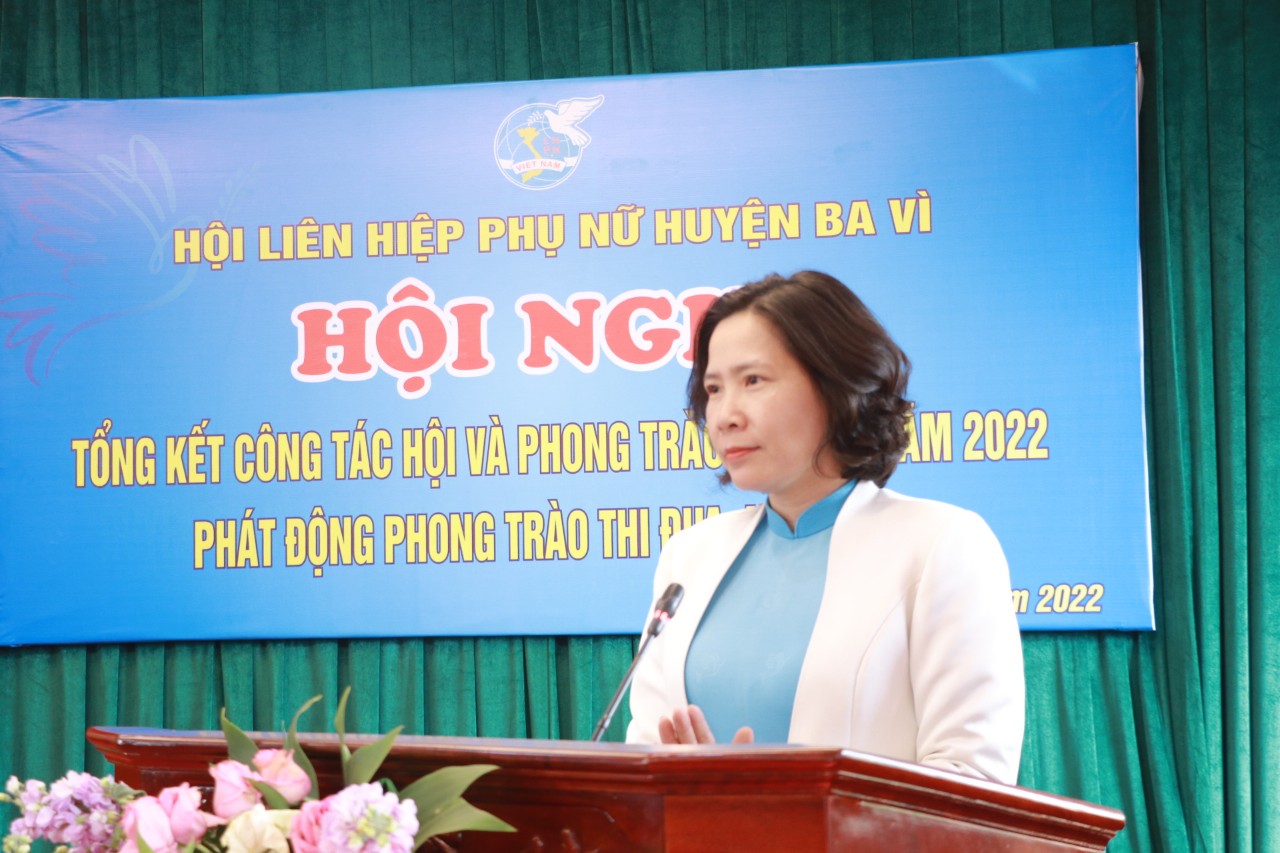 Hội LHPN huyện Ba Vì: Thực hiện vượt mức nhiều chỉ tiêu năm 2022 - ảnh 5