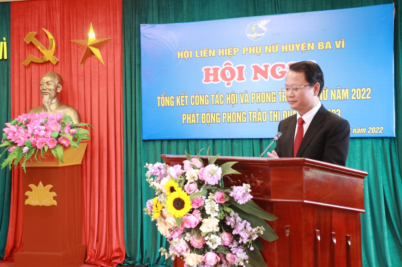 Hội LHPN huyện Ba Vì: Thực hiện vượt mức nhiều chỉ tiêu năm 2022 - ảnh 6