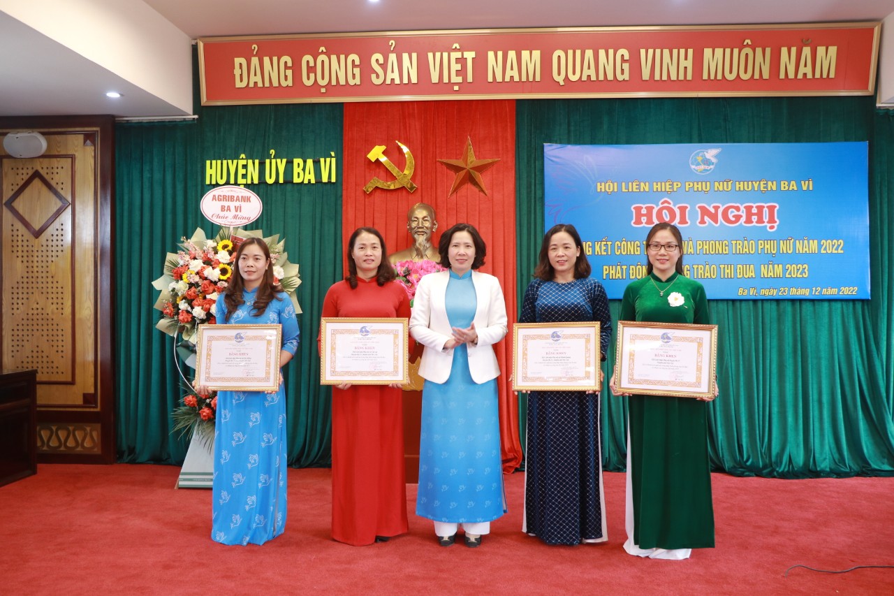 Hội LHPN huyện Ba Vì: Thực hiện vượt mức nhiều chỉ tiêu năm 2022 - ảnh 1