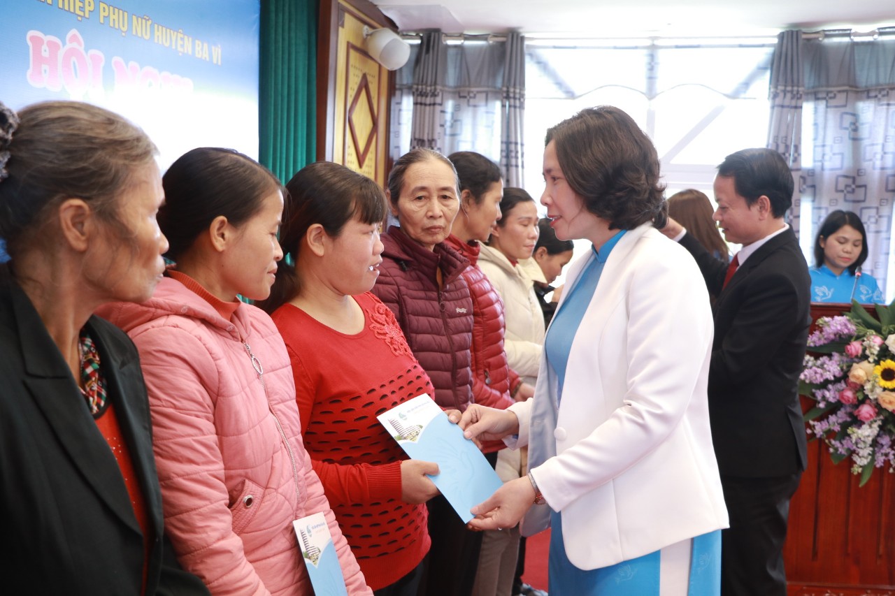 Hội LHPN huyện Ba Vì: Thực hiện vượt mức nhiều chỉ tiêu năm 2022 - ảnh 10