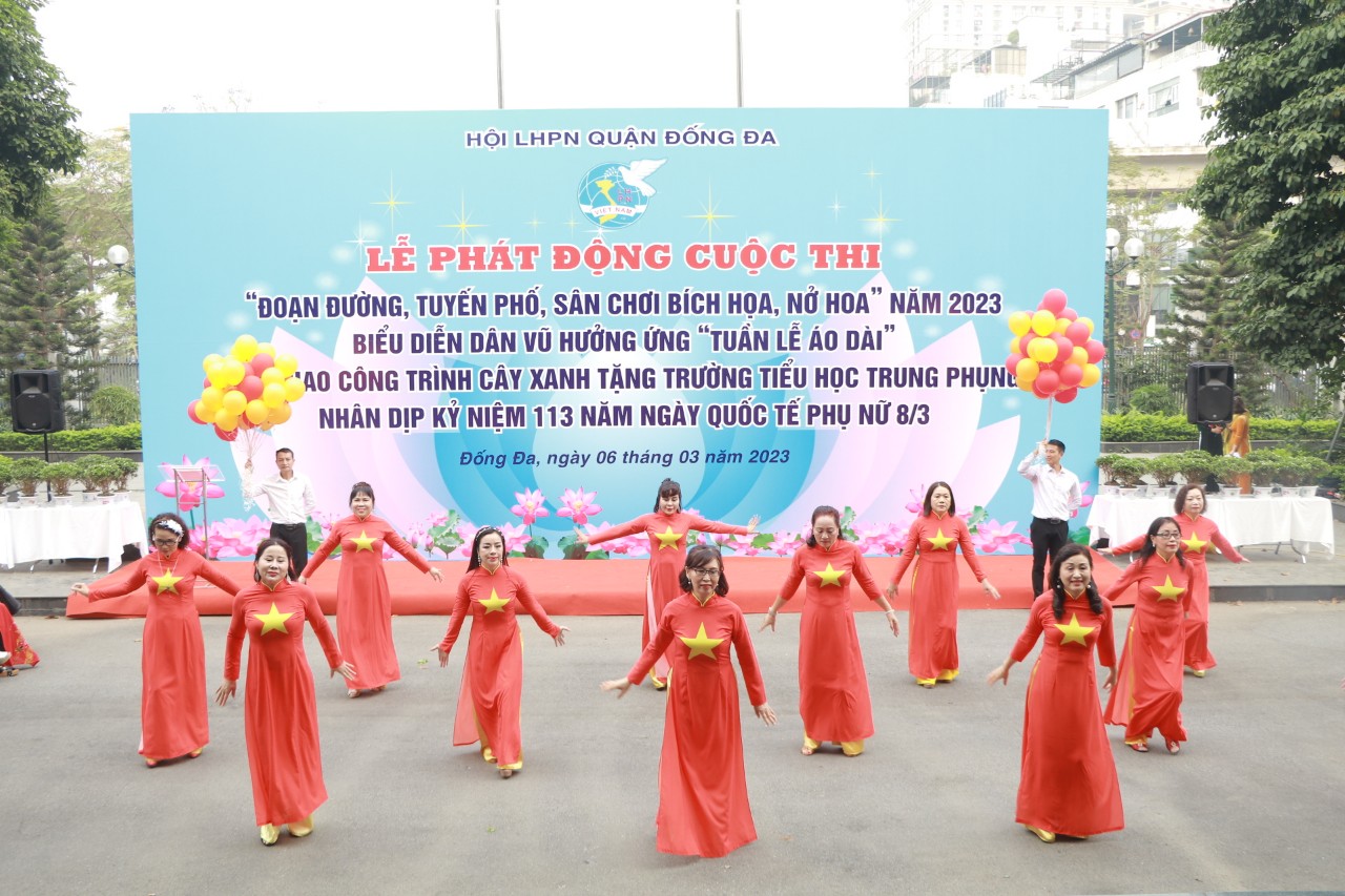 Hội LHPN quận Đống Đa: Phát động Cuộc thi Đoạn đường, tuyến phố, sân chơi bích họa, nở hoa năm 2023 - ảnh 4