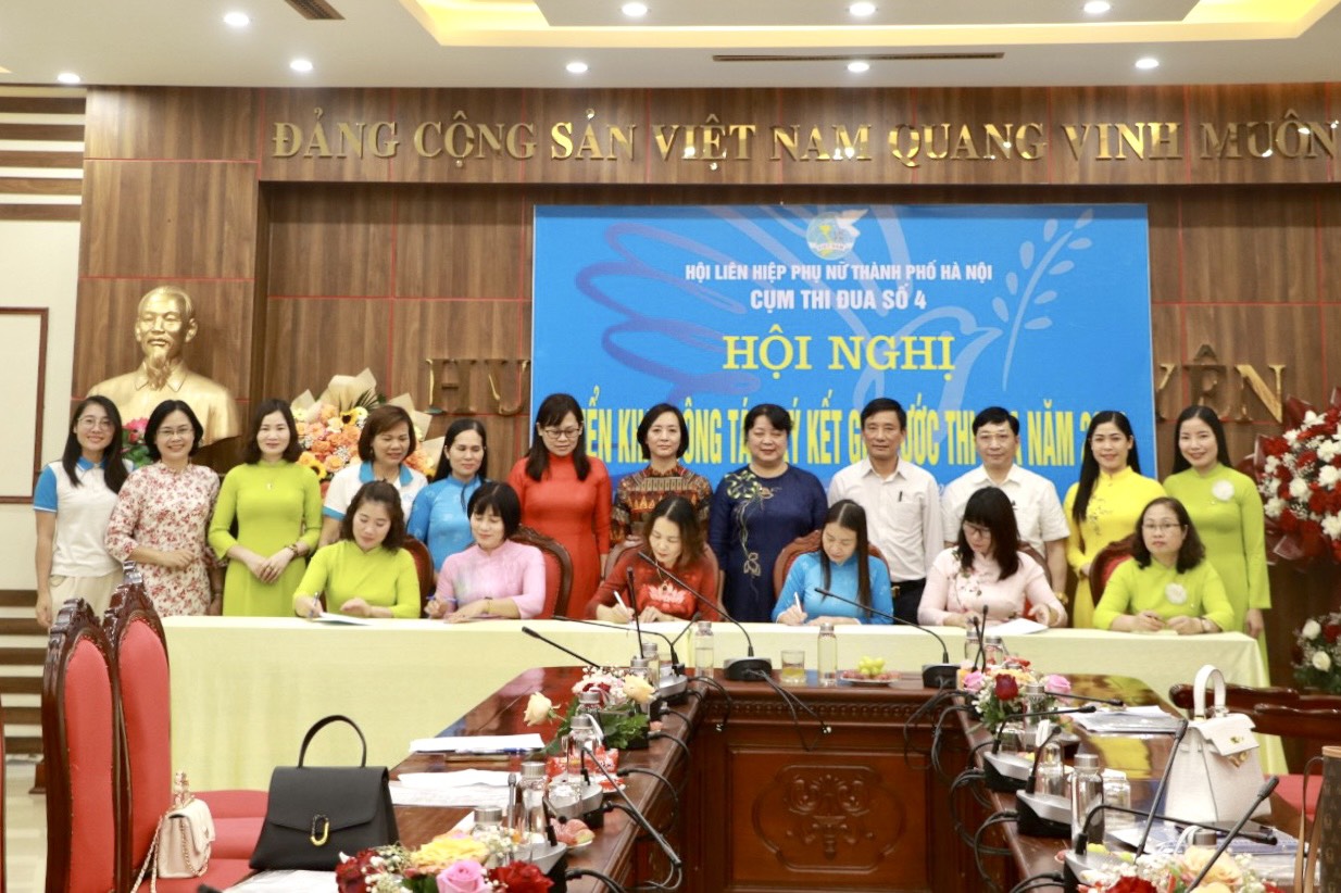 Cam kết thi đua triển khai các công trình phần việc vì phụ nữ, trẻ em - ảnh 7