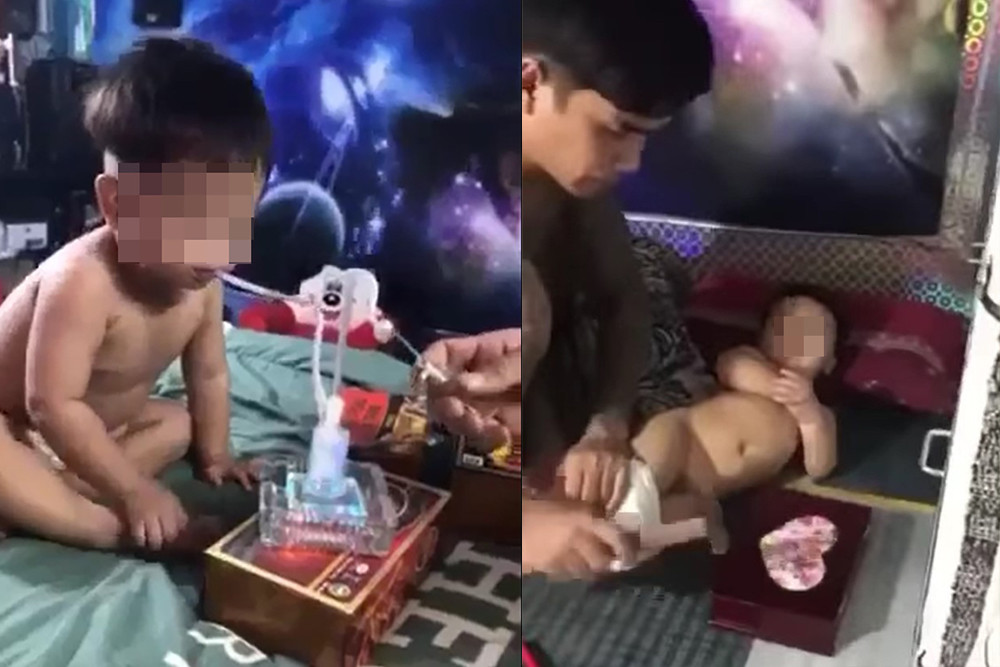 Xác minh clip bé trai bị hành hạ, nghi ép chơi ma túy - ảnh 1