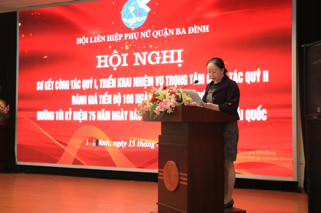 Hội LHPN quận Ba Đình: Nỗ lực tiếp tục thực hiện thắng lợi công tác quý II năm 2023 - ảnh 1