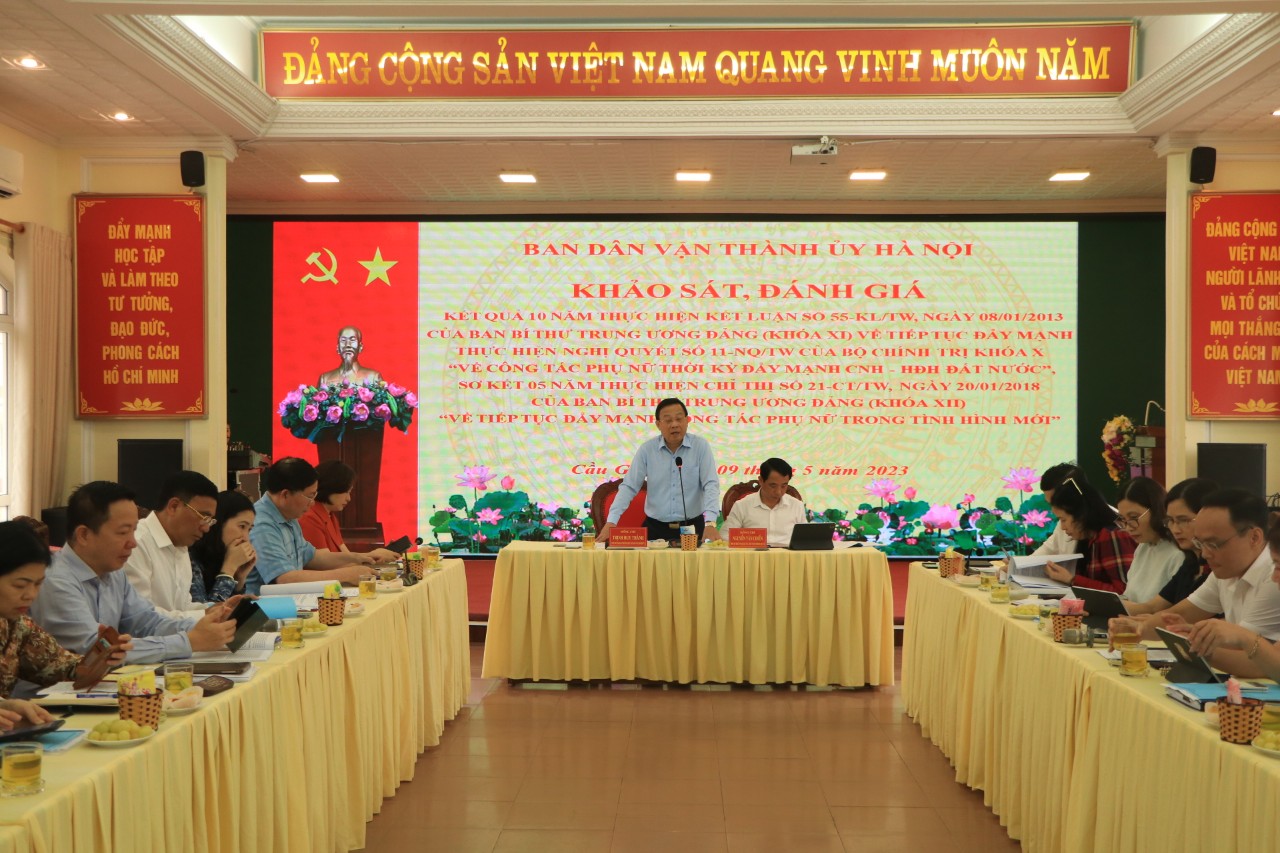 Quận Cầu Giấy: Tỷ lệ cán bộ nữ tham gia cấp ủy trong nhóm cao nhất Thành phố - ảnh 1