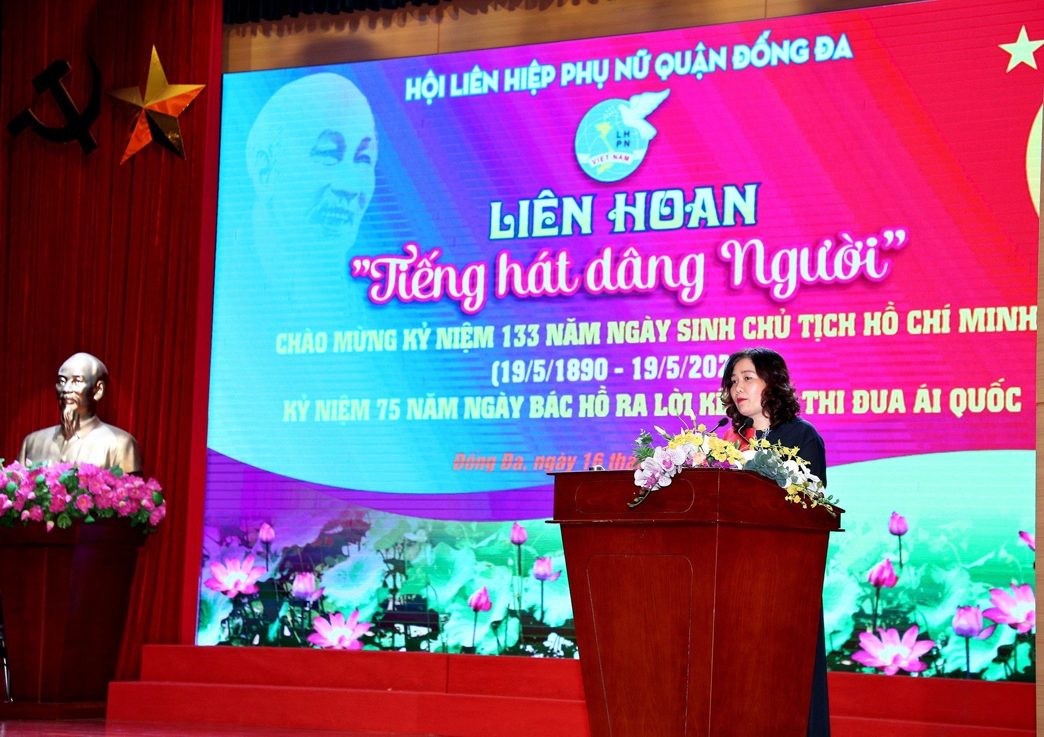 Hội LHPN quận Đống Đa: Tổ chức “Liên hoan “Tiếng hát dâng Người” - ảnh 1