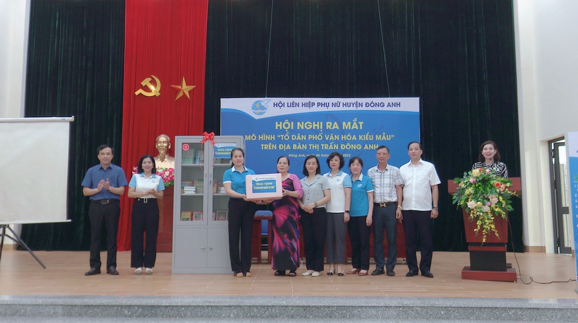 Hội LHPN huyện Đông Anh: Ra mắt mô hình điểm “Tổ dân phố văn hóa kiểu mẫu” - ảnh 1