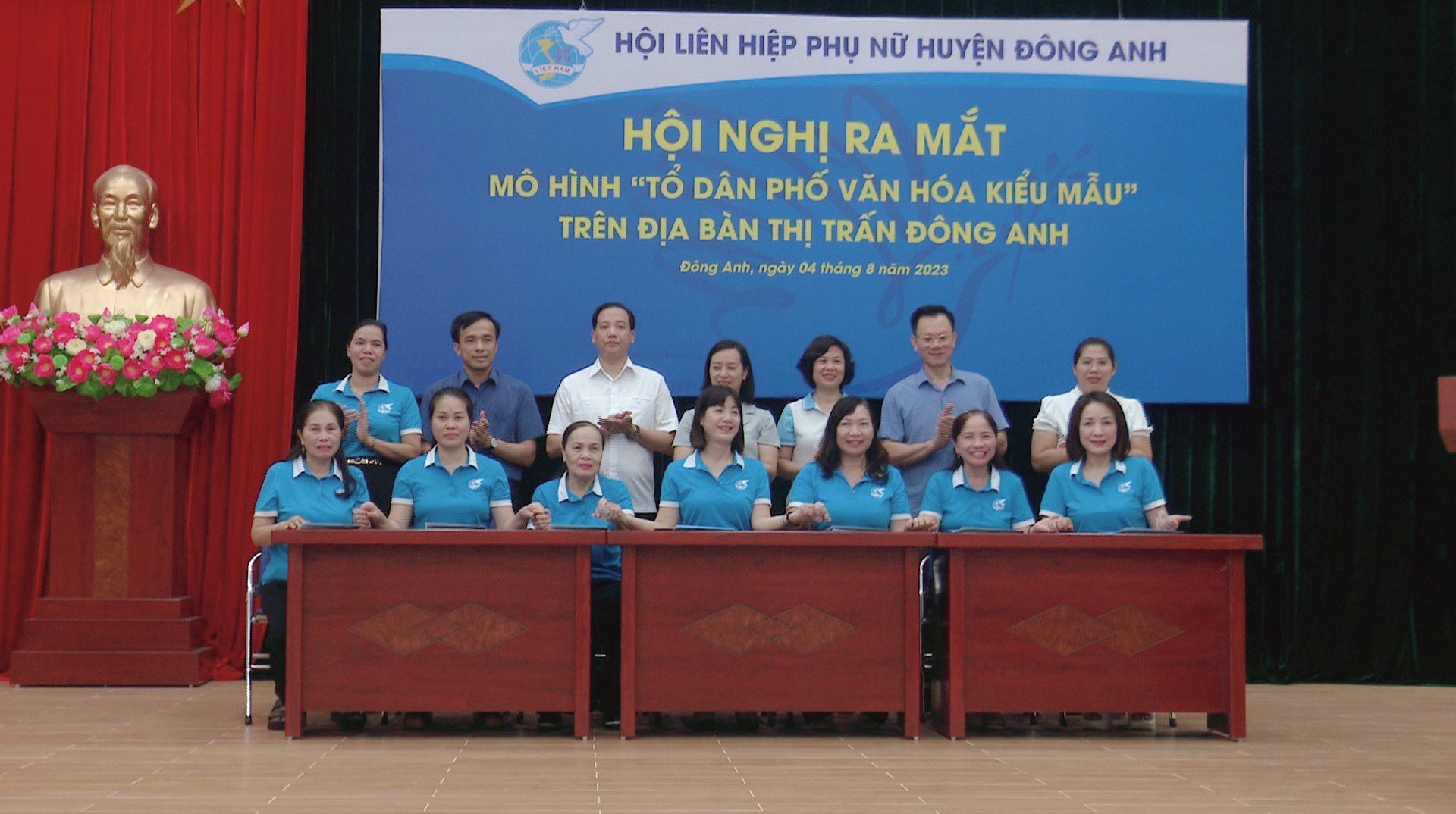 Hội LHPN huyện Đông Anh: Ra mắt mô hình điểm “Tổ dân phố văn hóa kiểu mẫu” - ảnh 2