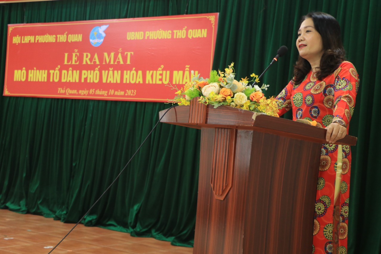Hội LHPN phường Thổ Quan, quận Đống Đa: Ra mắt mô hình điểm “Tổ Dân phố văn hóa kiểu mẫu” - ảnh 5
