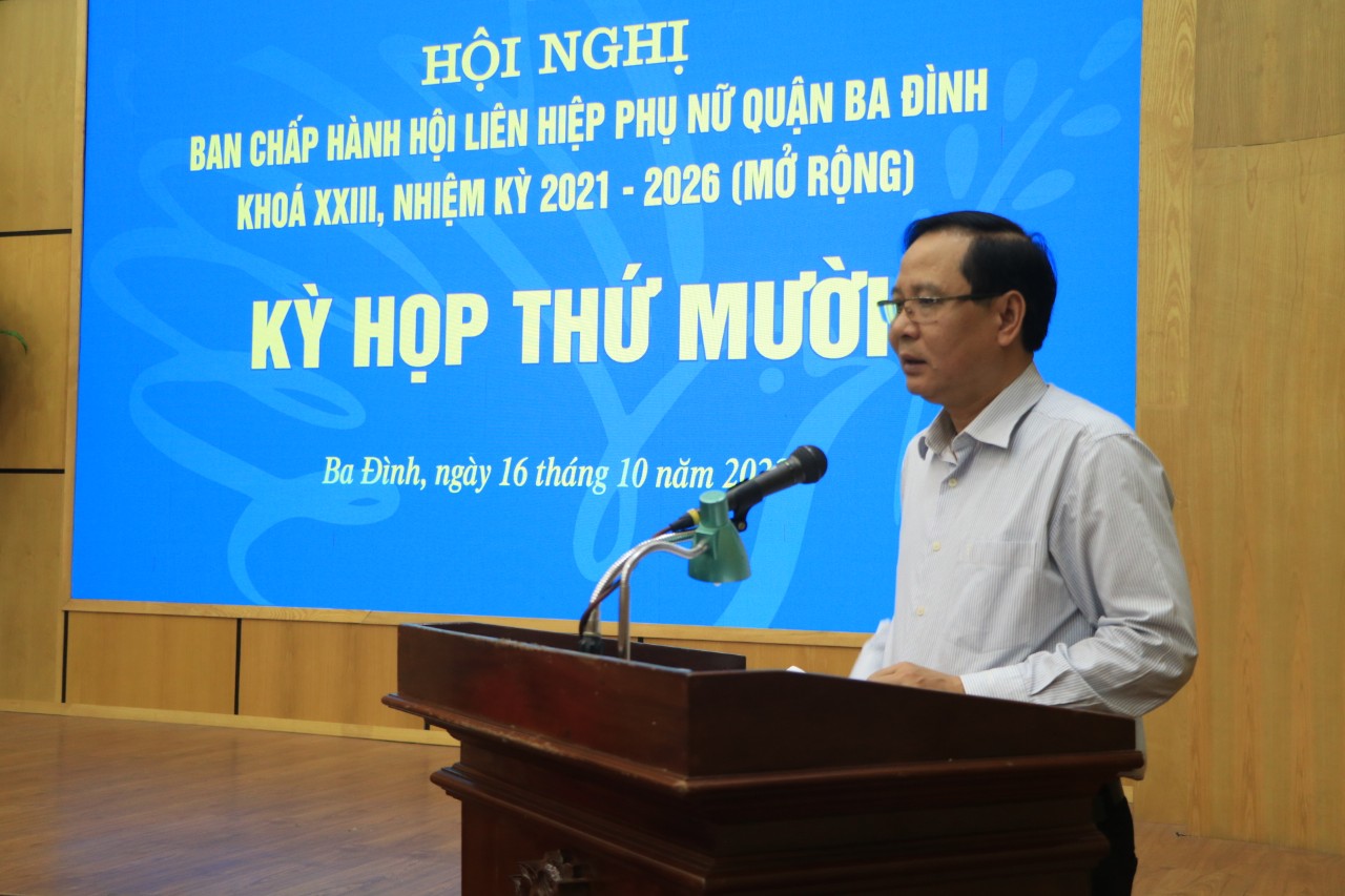 Đồng chí Phó Bí thư Thường trực Quận ủy, Chủ tịch HĐND quận Ba Đình trở thành hội viên danh dự Hội LHPN Quận - ảnh 6