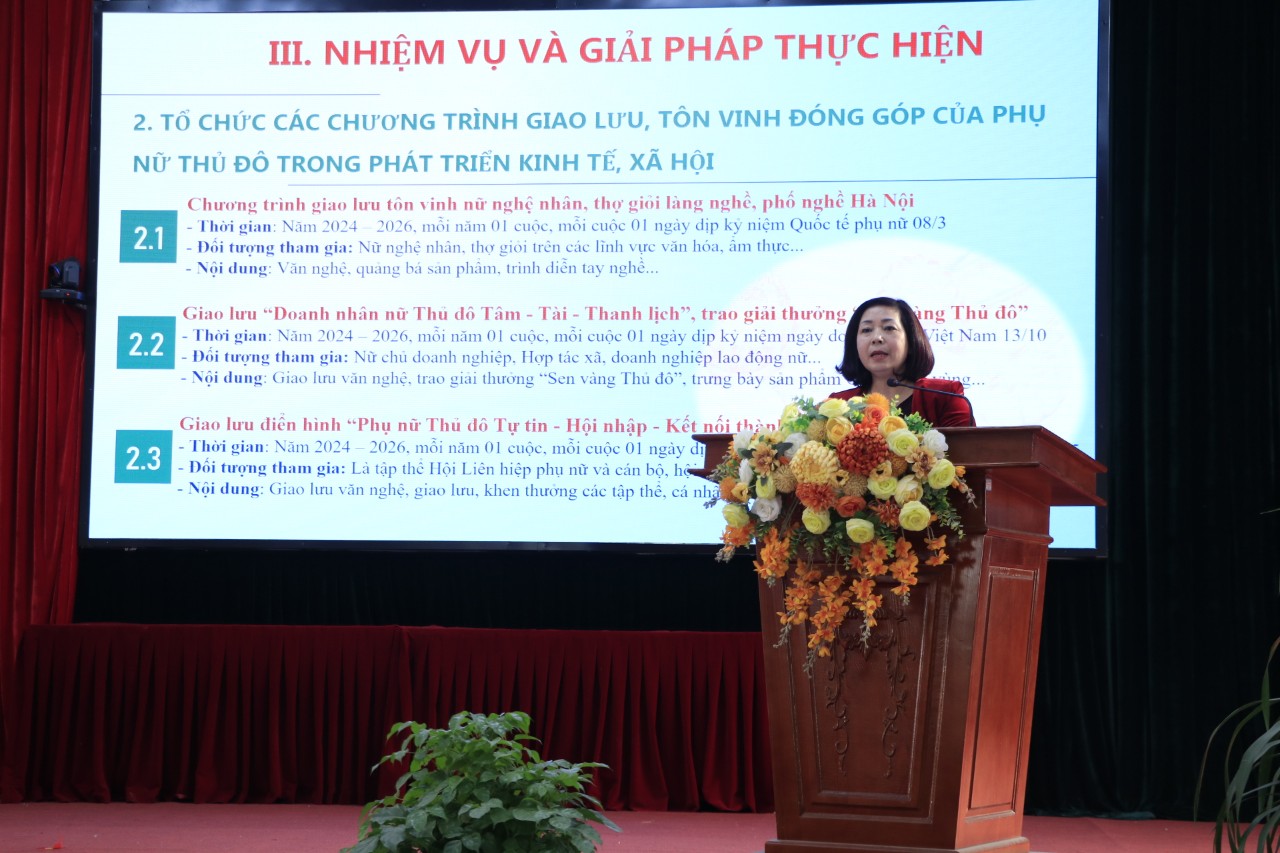 Phát huy vai trò của phụ nữ Thủ đô trong xây dựng “Thành phố hòa bình, sáng tạo”. - ảnh 3
