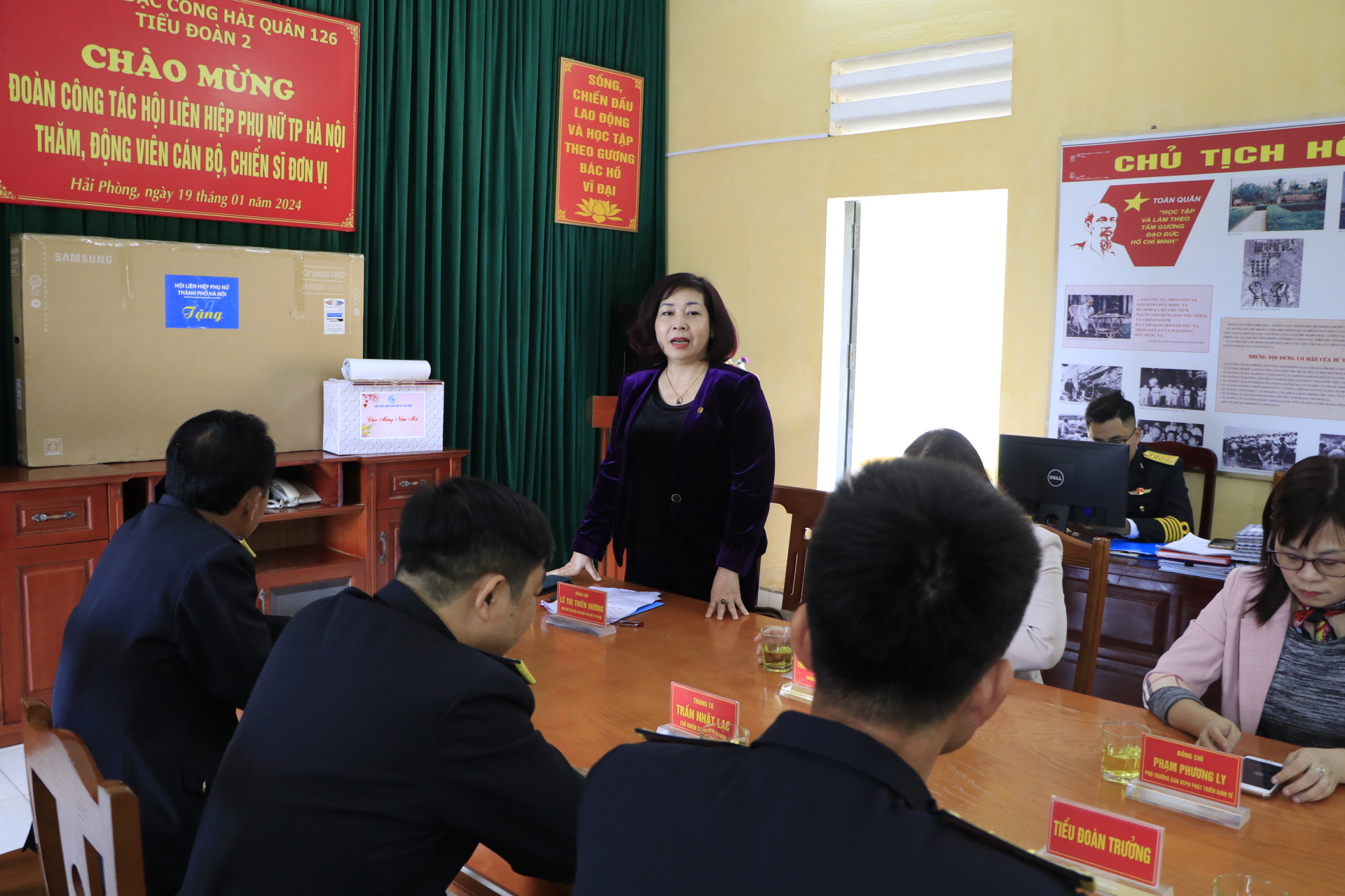 Hội LHPN Hà Nội: Thăm, chúc Tết Lữ đoàn đặc công hải quân 126 và các đơn vị trực thuộc Lữ đoàn - ảnh 8