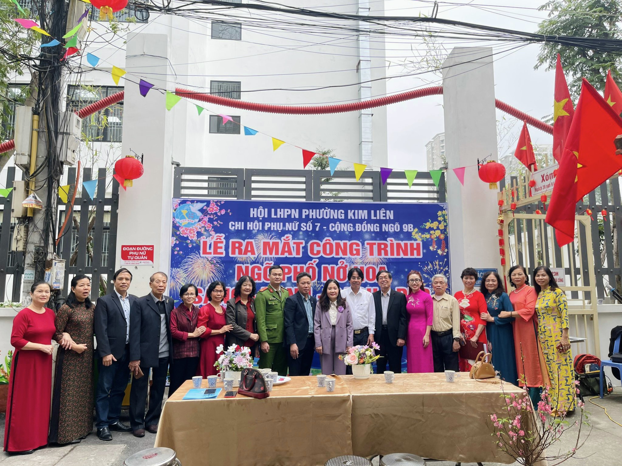 Hội LHPN phường Kim Liên, quận Đống Đa: Ra mắt công trình “Ngõ phố nở hoa