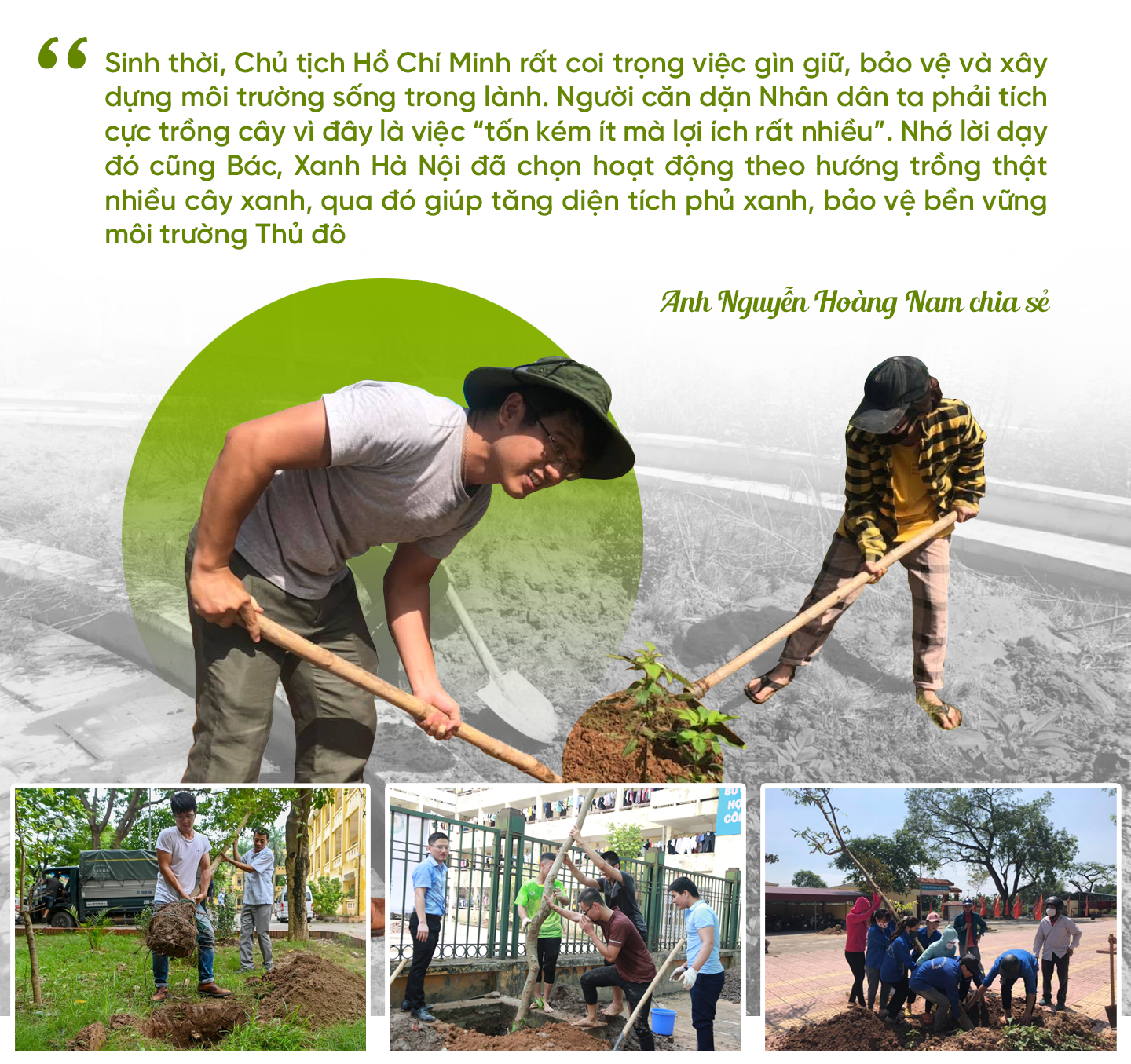Những công dân Thủ đô nỗ lực “tô màu xanh” cho Thành phố - ảnh 4