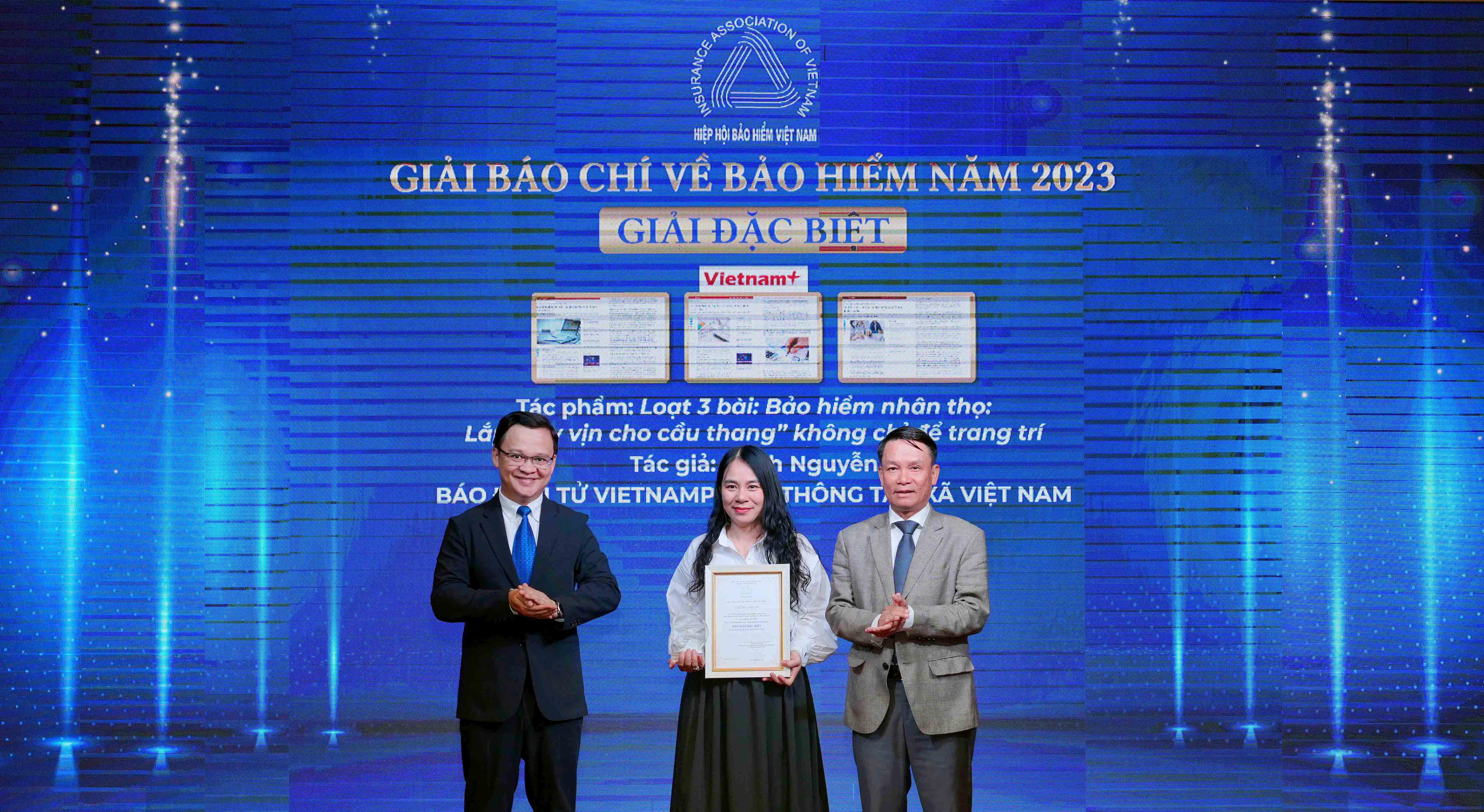 Tác phẩm của Báo điện tử Vietnamplus giành giải đặc biệt Giải Báo chí về Bảo hiểm - ảnh 2