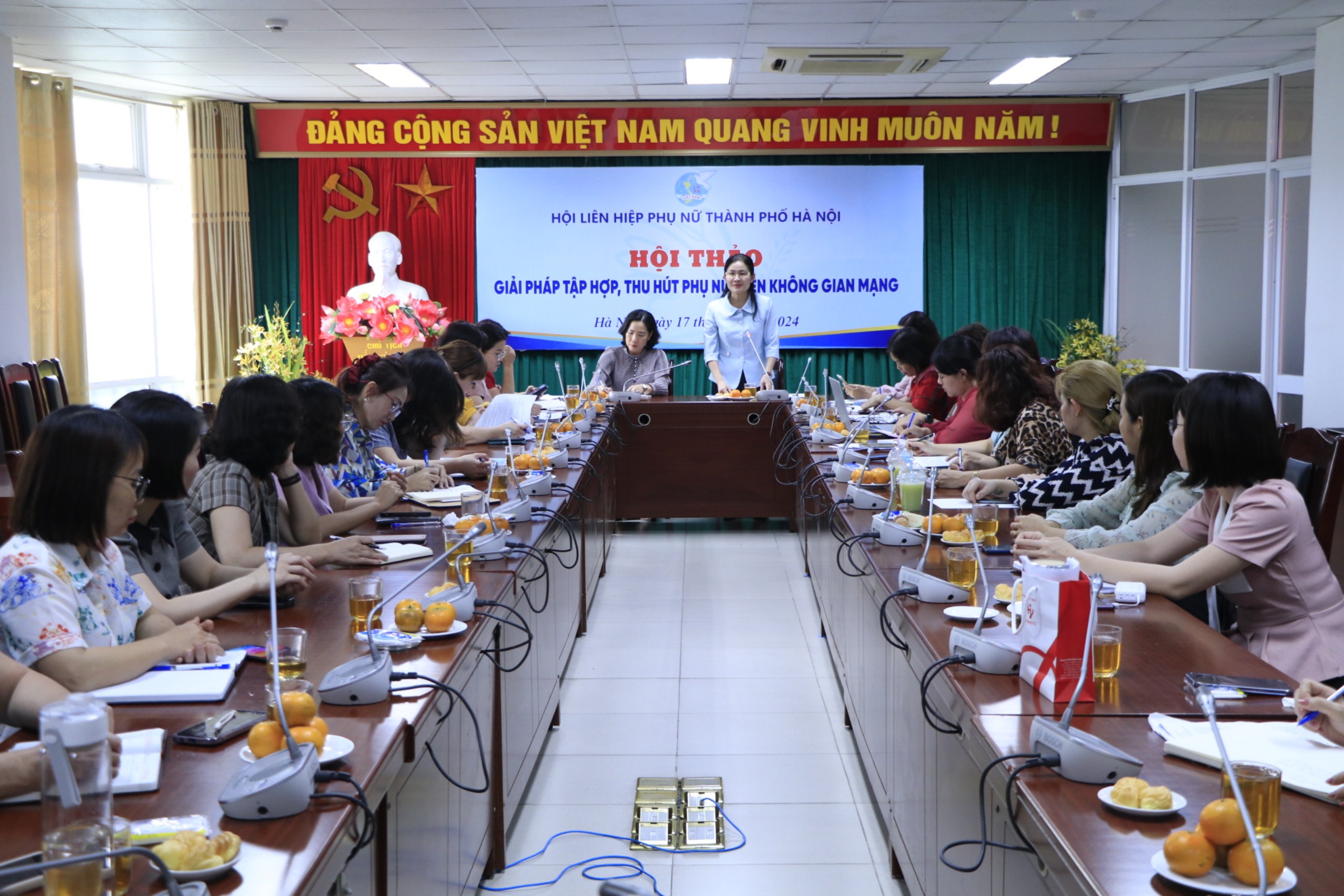 Hội LHPN Hà Nội: Bàn giải pháp tập hợp, thu hút phụ nữ trên không gian mạng - ảnh 5