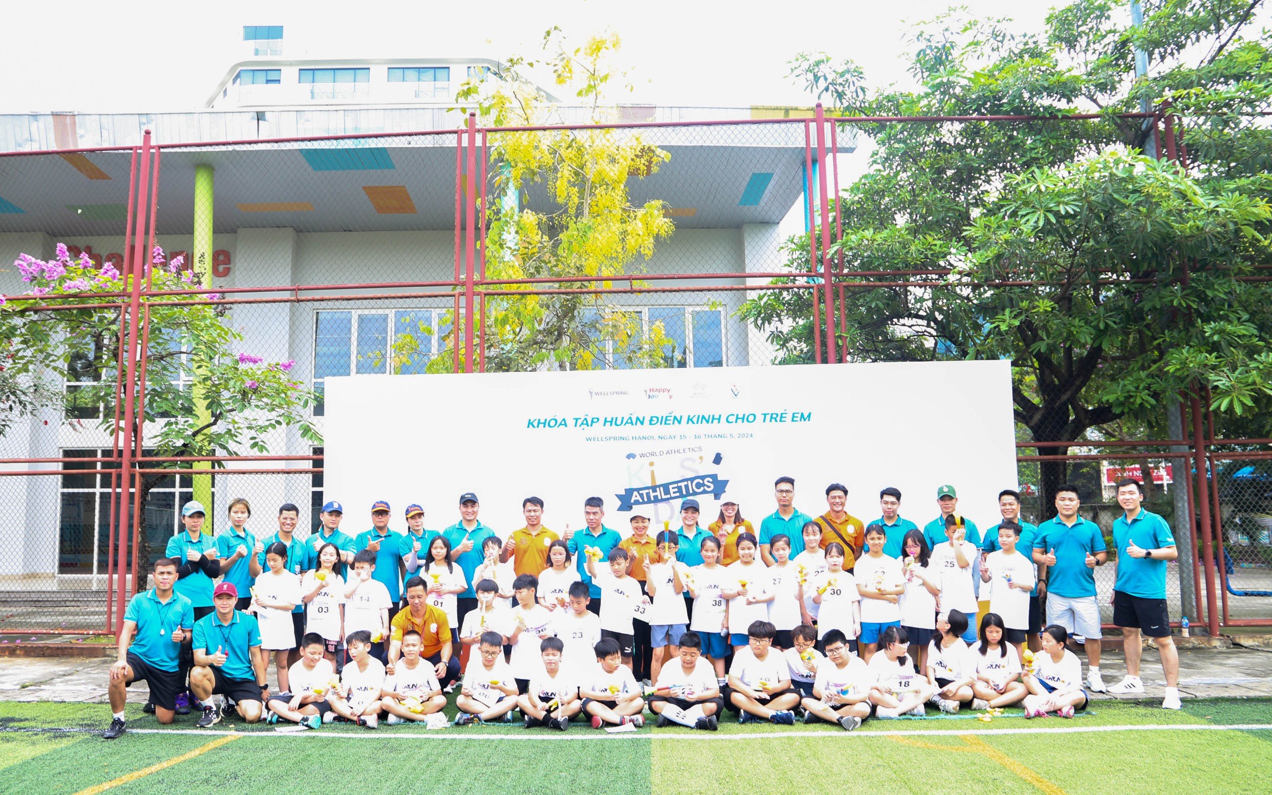 Tập huấn điền kinh cho học sinh hưởng ứng “Ngày hội Điền kinh trẻ em” - ảnh 1