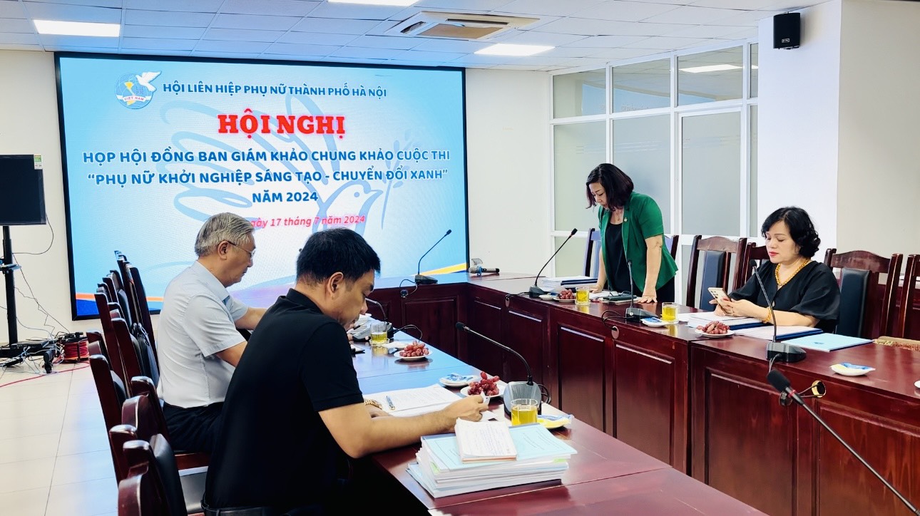 Ngày 06/8, thi thuyết trình Dự án vào chung khảo cuộc thi “Phụ nữ Thủ đô khởi nghiệp sáng tạo - chuyển đổi xanh“ - ảnh 2