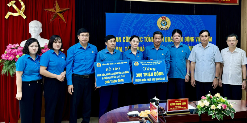 Công đoàn Việt Nam hỗ trợ đoàn viên tỉnh Cao Bằng - ảnh 1