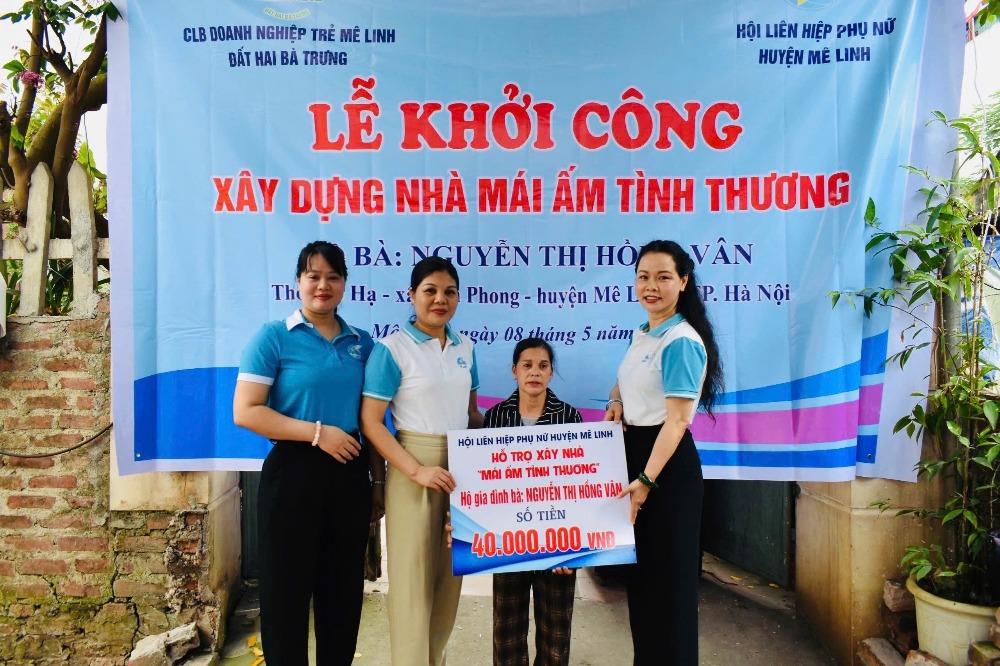 Hội LHPN huyện Mê Linh: Khởi công xây dựng