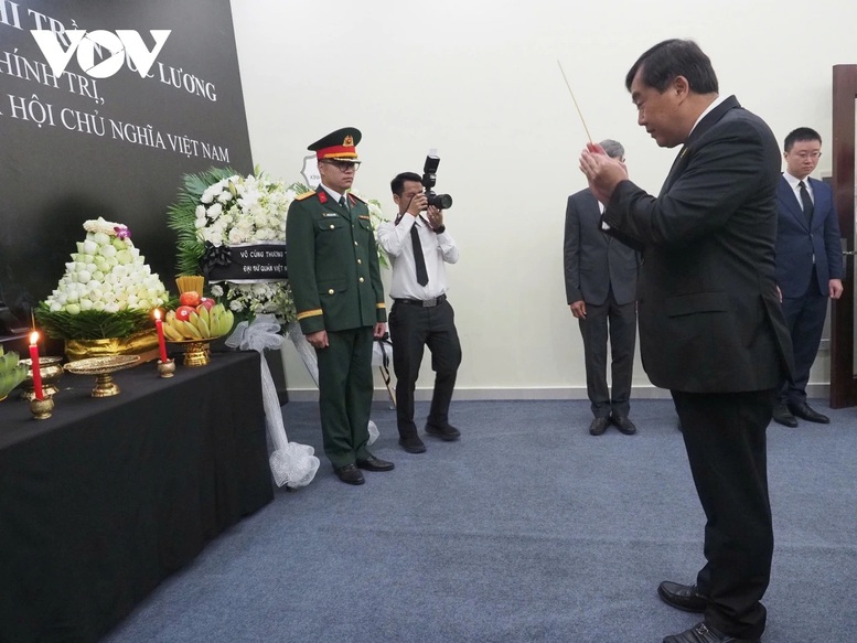 Đại sứ quán Việt Nam tại các nước tổ chức lễ viếng nguyên Chủ tịch nước Trần Đức Lương - ảnh 2
