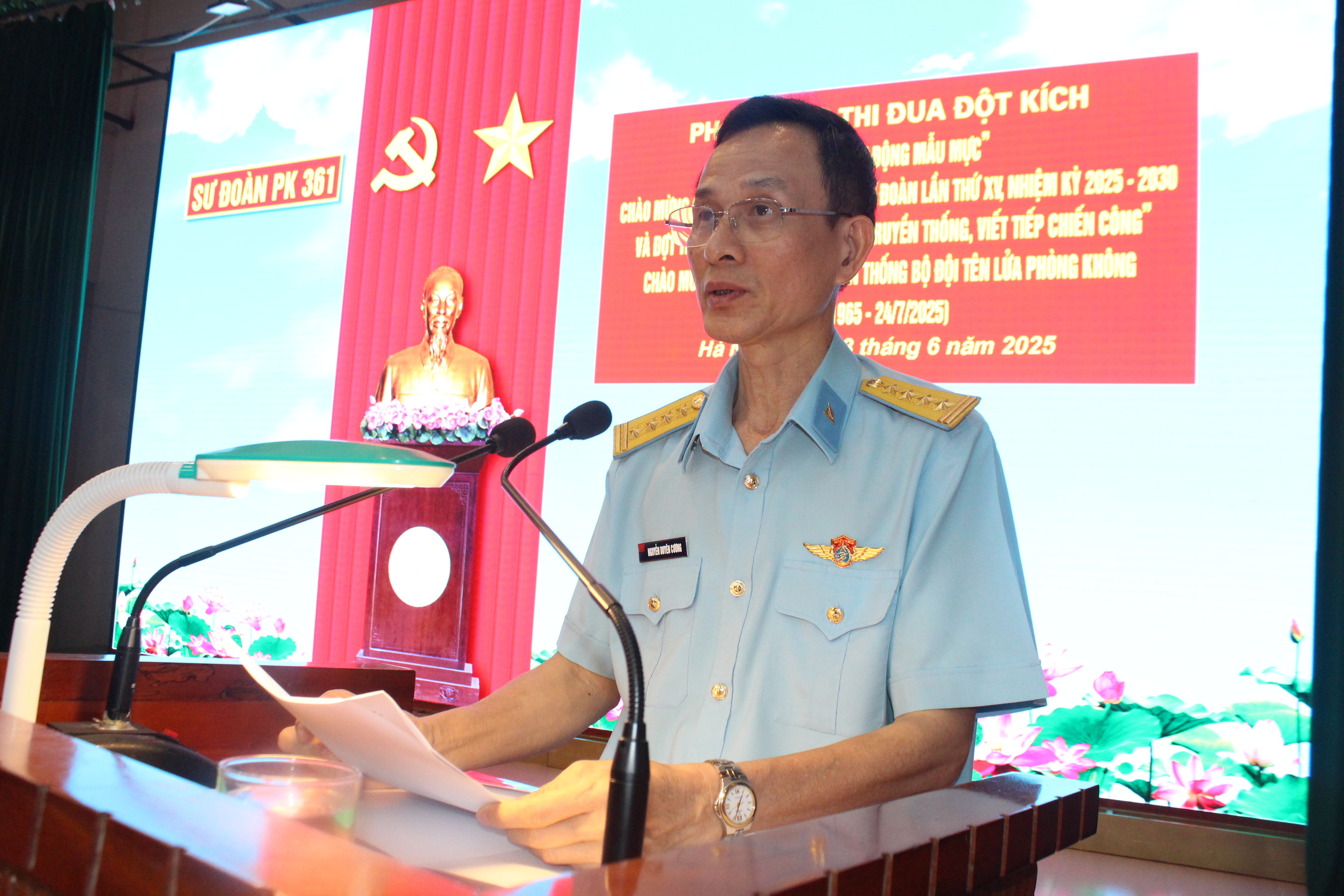 Khối cơ quan Sư đoàn 361: Phát động thi đua “30 ngày hành động mẫu mực” - ảnh 1