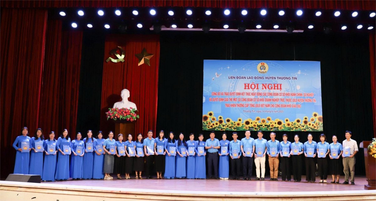 Giải thể, kết thúc hoạt động của các Công đoàn cơ sở tại Thường Tín - ảnh 1