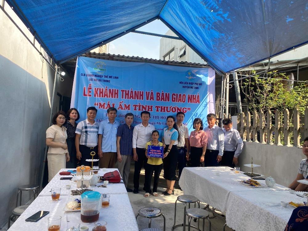Hội LHPN huyện Mê Linh: Trao tặng Mái ấm tình thương cho phụ nữ có hoàn cảnh khó khăn - ảnh 1