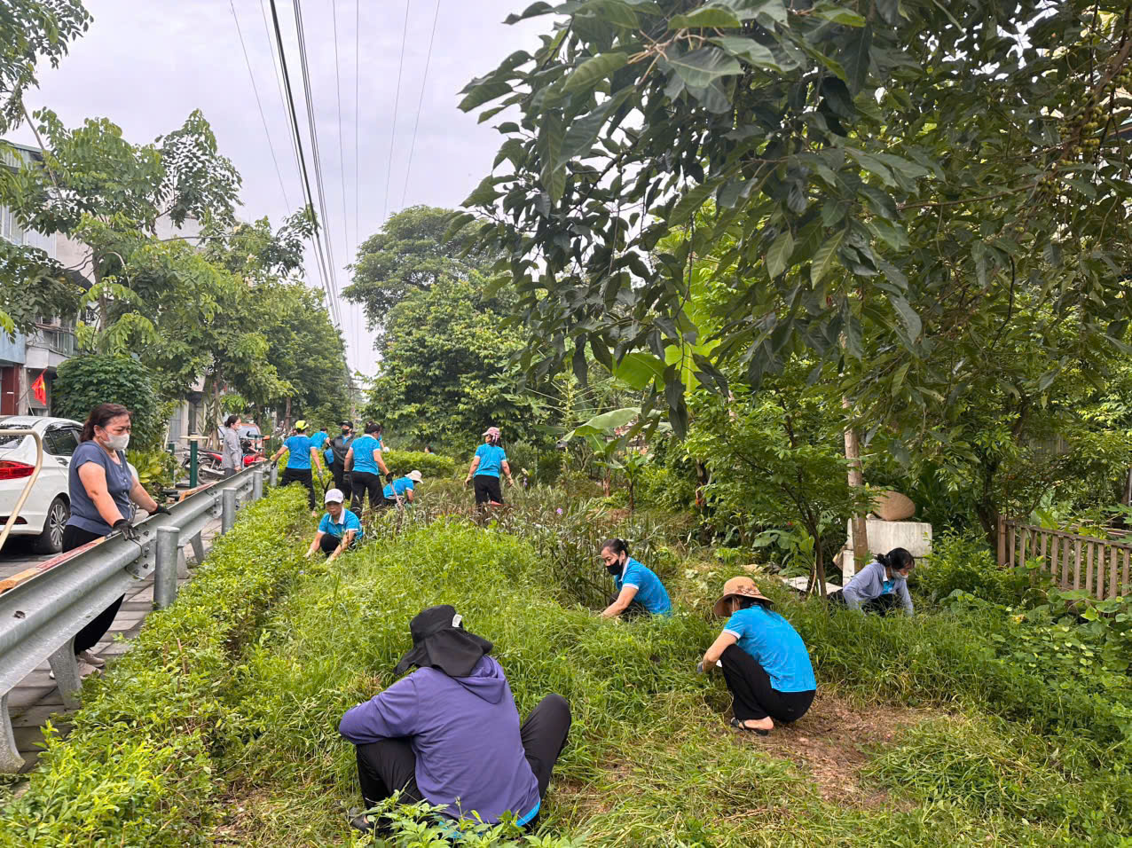 Hội LHPN xã Thư Lâm: Góp sức gìn giữ môi trường cảnh quan xanh, sạch, đẹp - ảnh 4