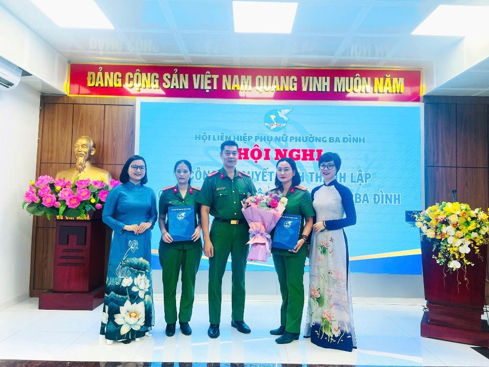 Ra mắt Chi hội phụ nữ Công an phường Ba Đình - ảnh 1
